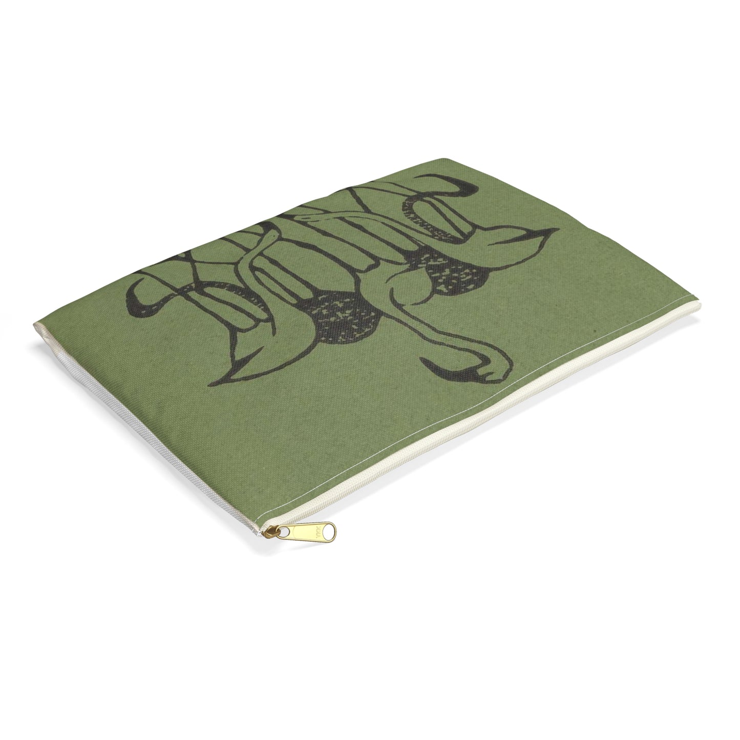 Gerrit Willem Dijsselhof - Vignet met vijf flamingo's Large Organizer Pouch with Black Zipper