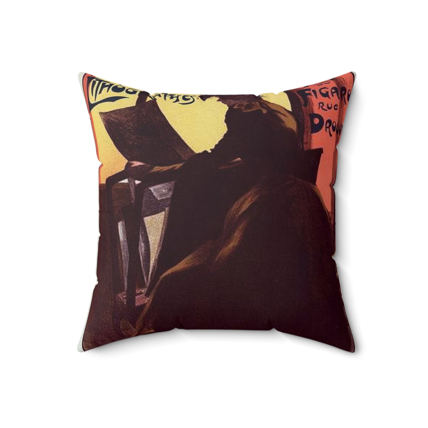 Affiche pour la "2e Exposition des Peintres-Lithographes". Decorative Accent Square Pillow