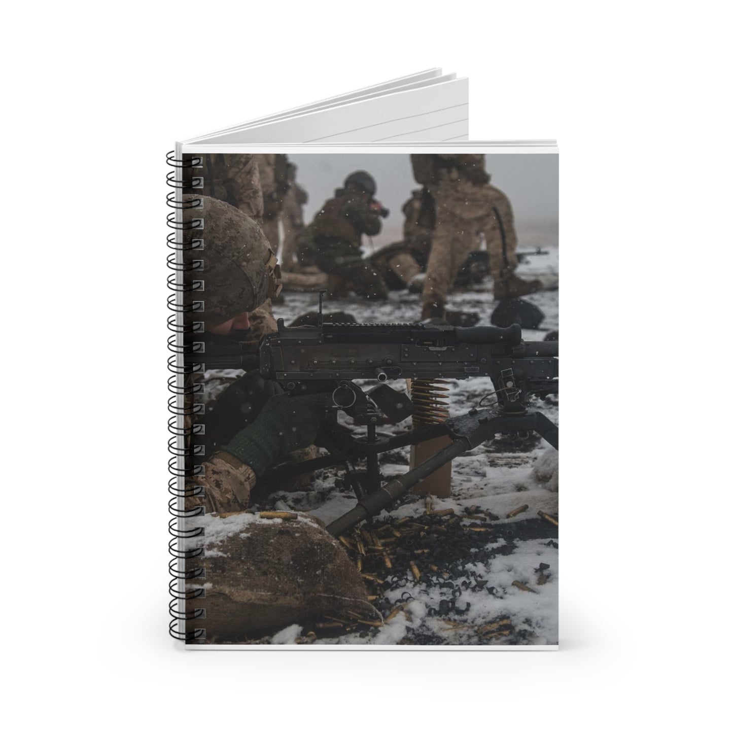 U.S. Marine Corps Lance Cpl. Jimmy Medders, a machine Spiral Bound Ruled Notebook with Printed Cover