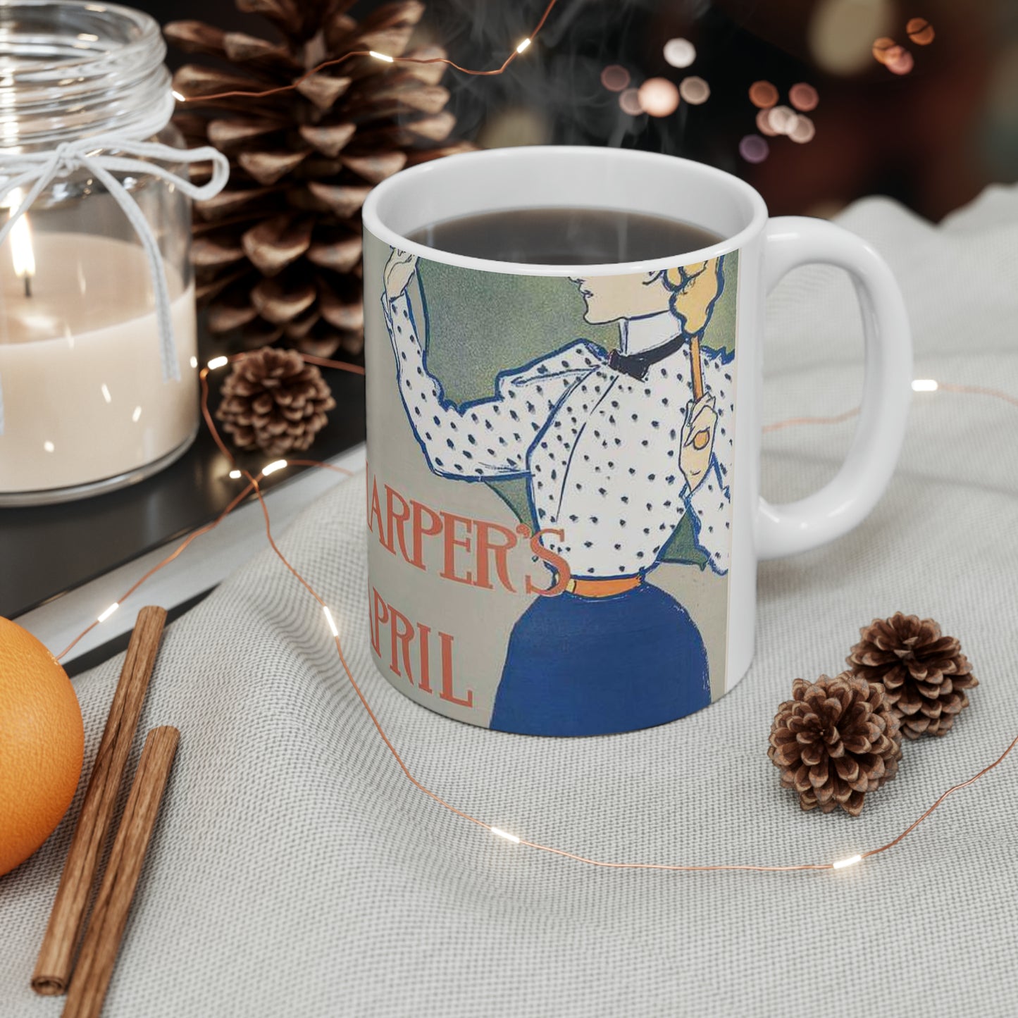 Edward Penfield, Harper's April Beautiful Novelty Ceramic Coffee Mug 11oz