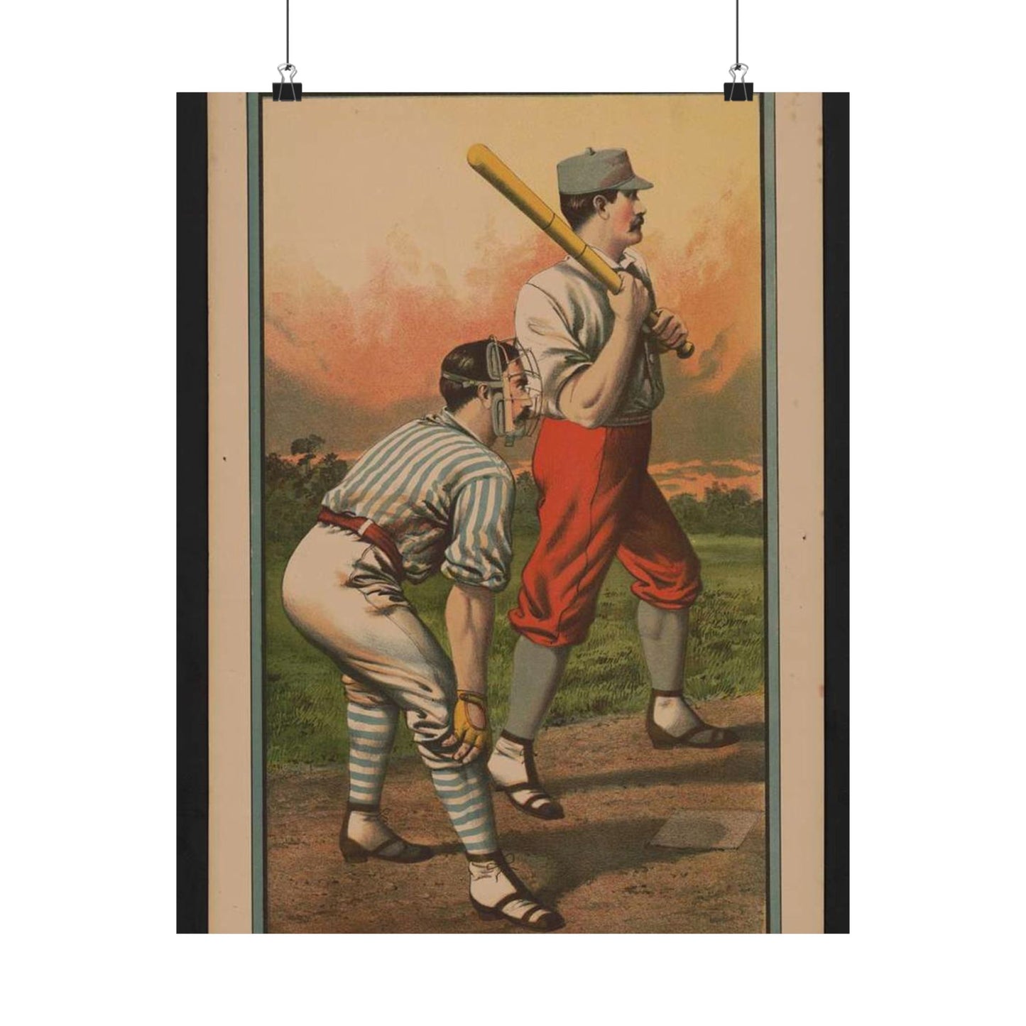 Biddeford vs. Portland Granite St. grounds, Saturday, May 30th Printed at the Biddeford Journal office High Quality Matte Wall Art Poster for Home, Office, Classroom