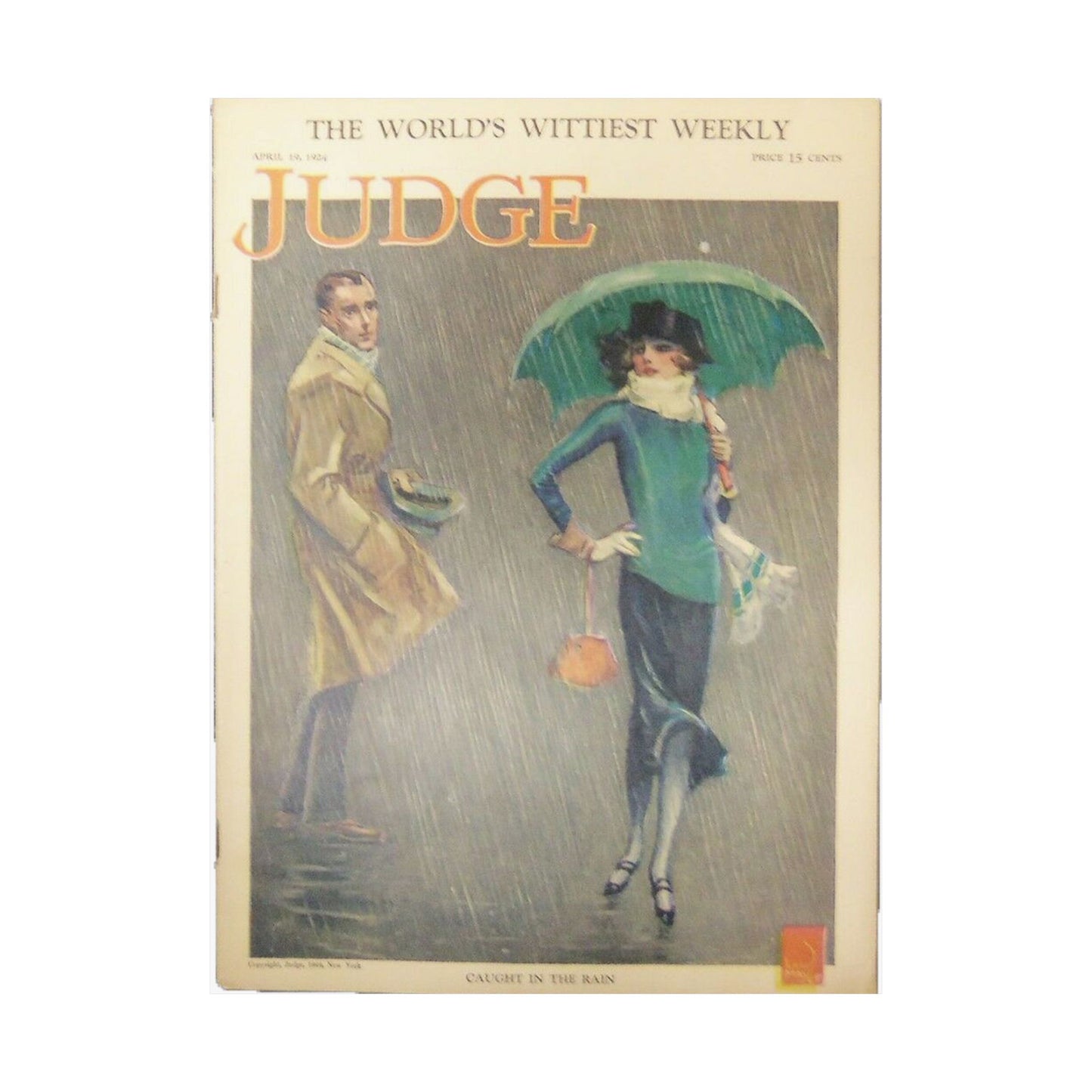 JudgeMagazine19Apr1924 - Art Deco public domain image High Quality Matte Wall Art Poster for Home, Office, Classroom