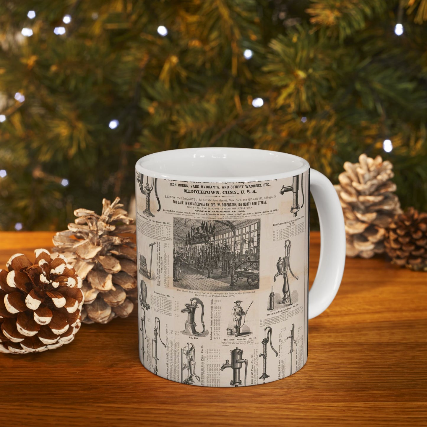 W. & B. Douglas, the oldest and most extensive manufacturers in the world of pumps Beautiful Novelty Ceramic Coffee Mug 11oz