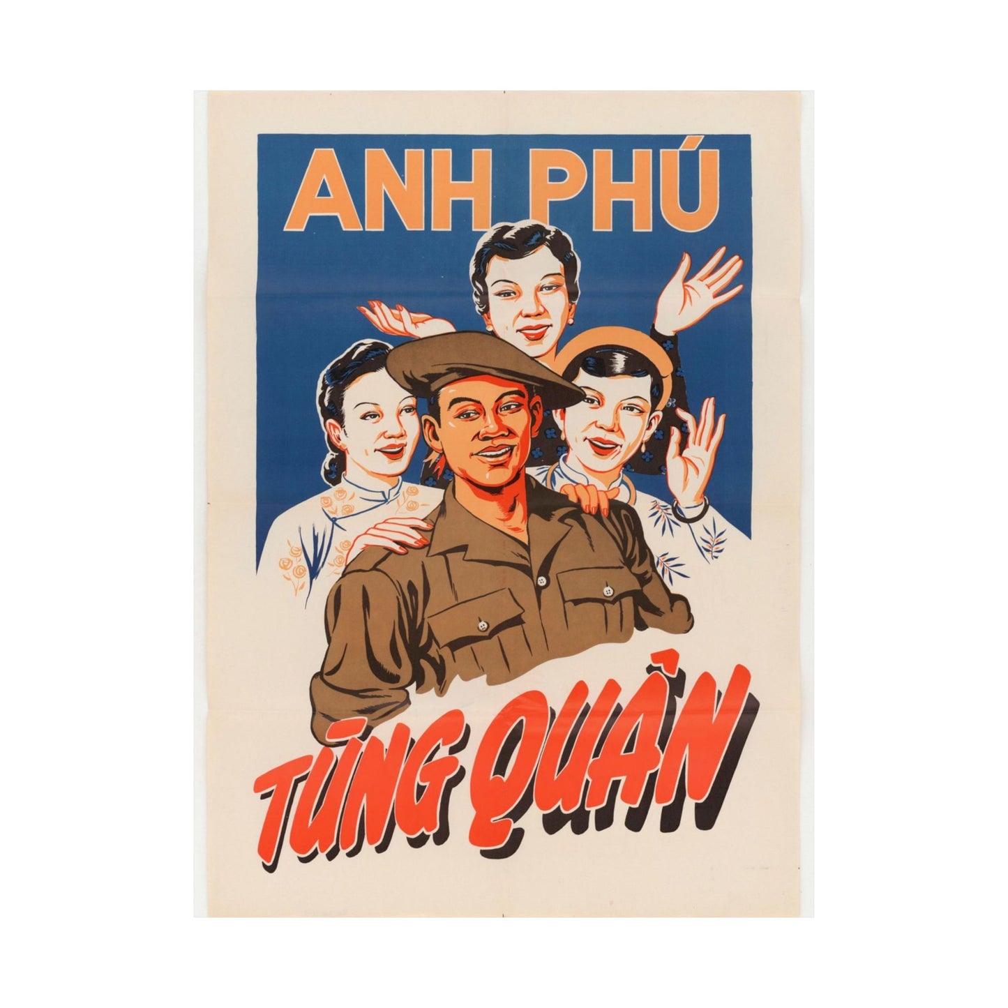 Viet Poster #5, Cold War American Propaganda poster High Quality Matte Wall Art Poster for Home, Office, Classroom