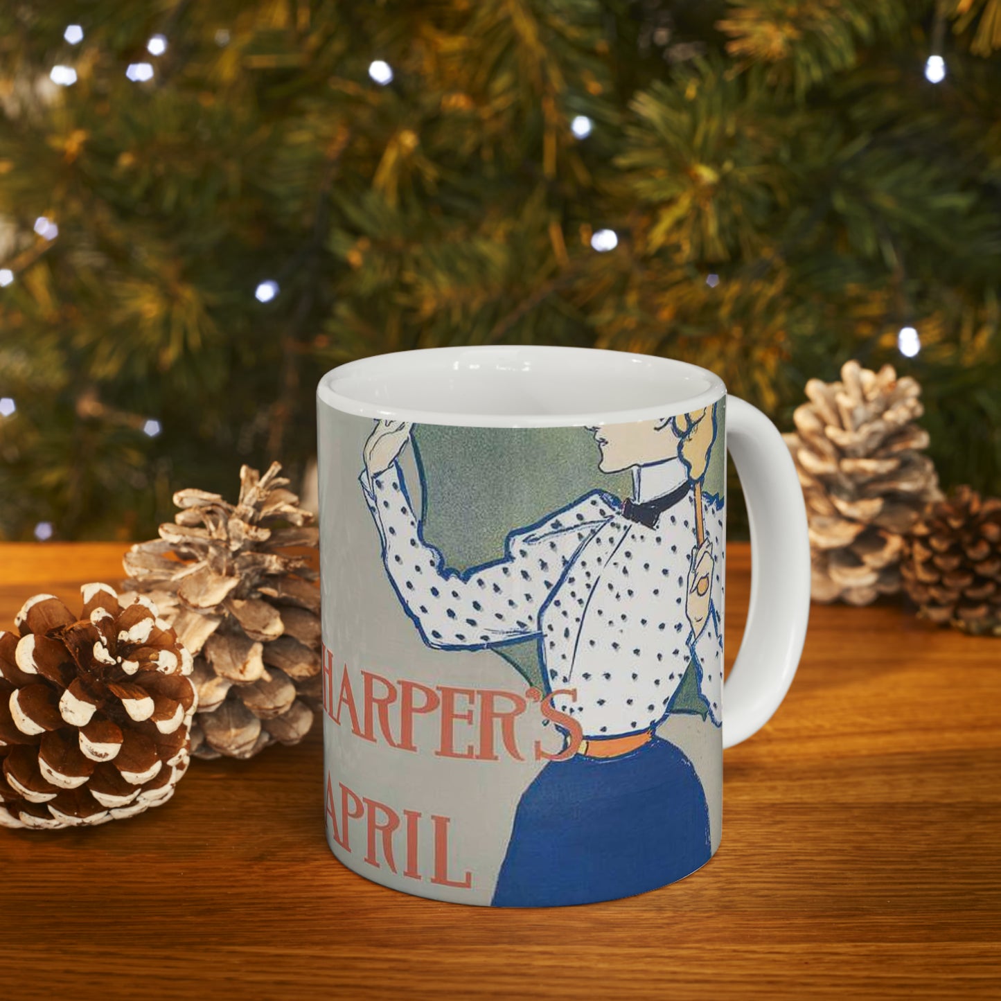 Edward Penfield, Harper's April Beautiful Novelty Ceramic Coffee Mug 11oz