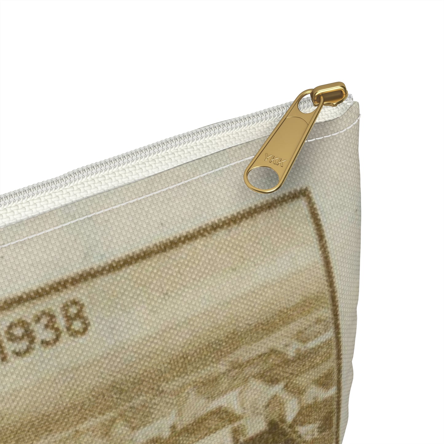 Frimärke ur Gösta Bodmans filatelistiska motivsamling, påbörjad 1950.Frimärke från Ungern, 1938. Motiv av Ungerns Universitet i Debreczen på 1700-talet. "400-årsminne: 1538-1938". Large Organizer Pouch with Black Zipper
