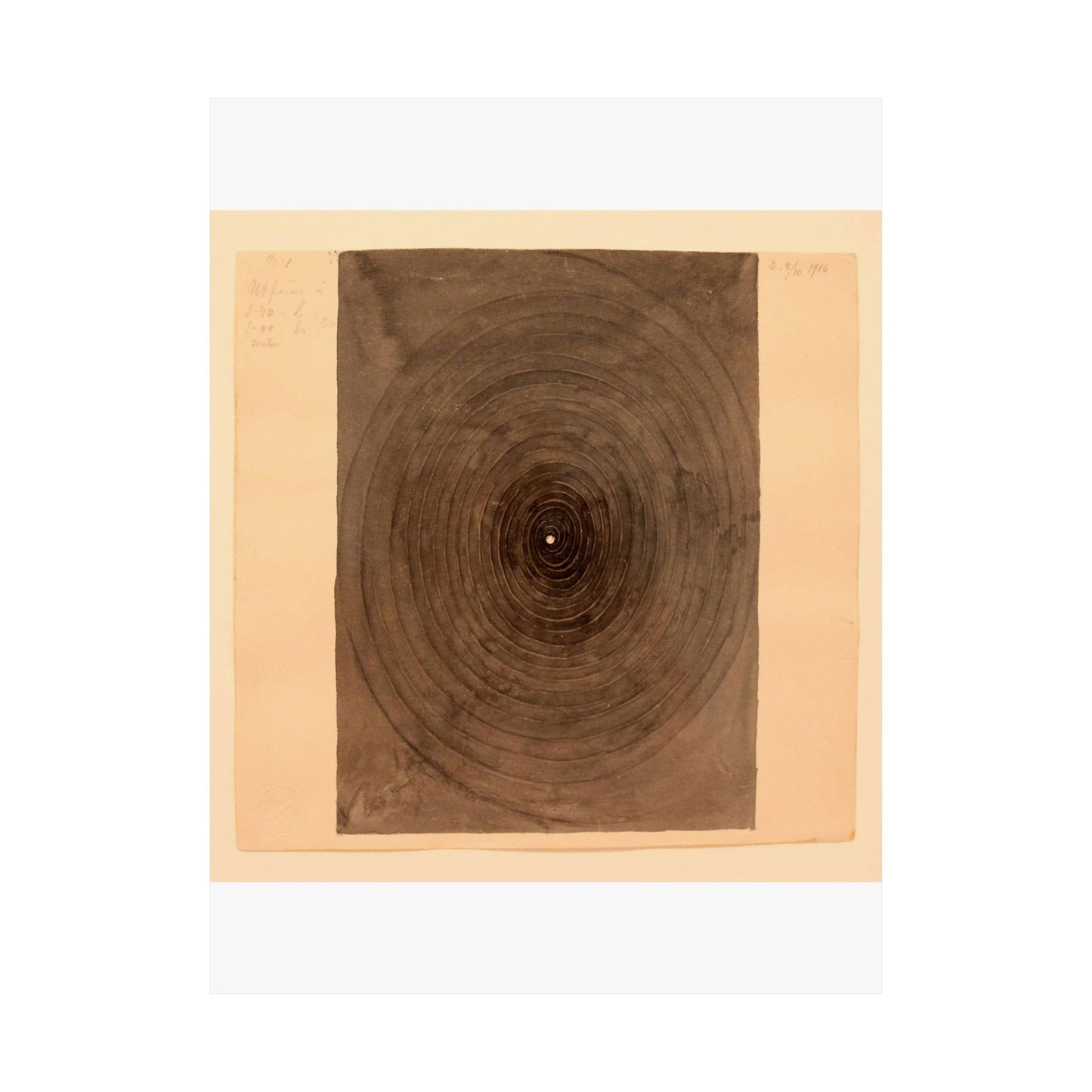 Hilma af Klint - 1916 - No 1 From The Parsifal Series High Quality Matte Wall Art Poster for Home, Office, Classroom
