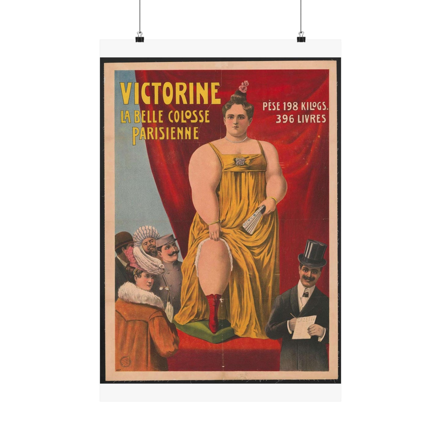 Victorine - La bele colosse Parisienne High Quality Matte Wall Art Poster for Home, Office, Classroom
