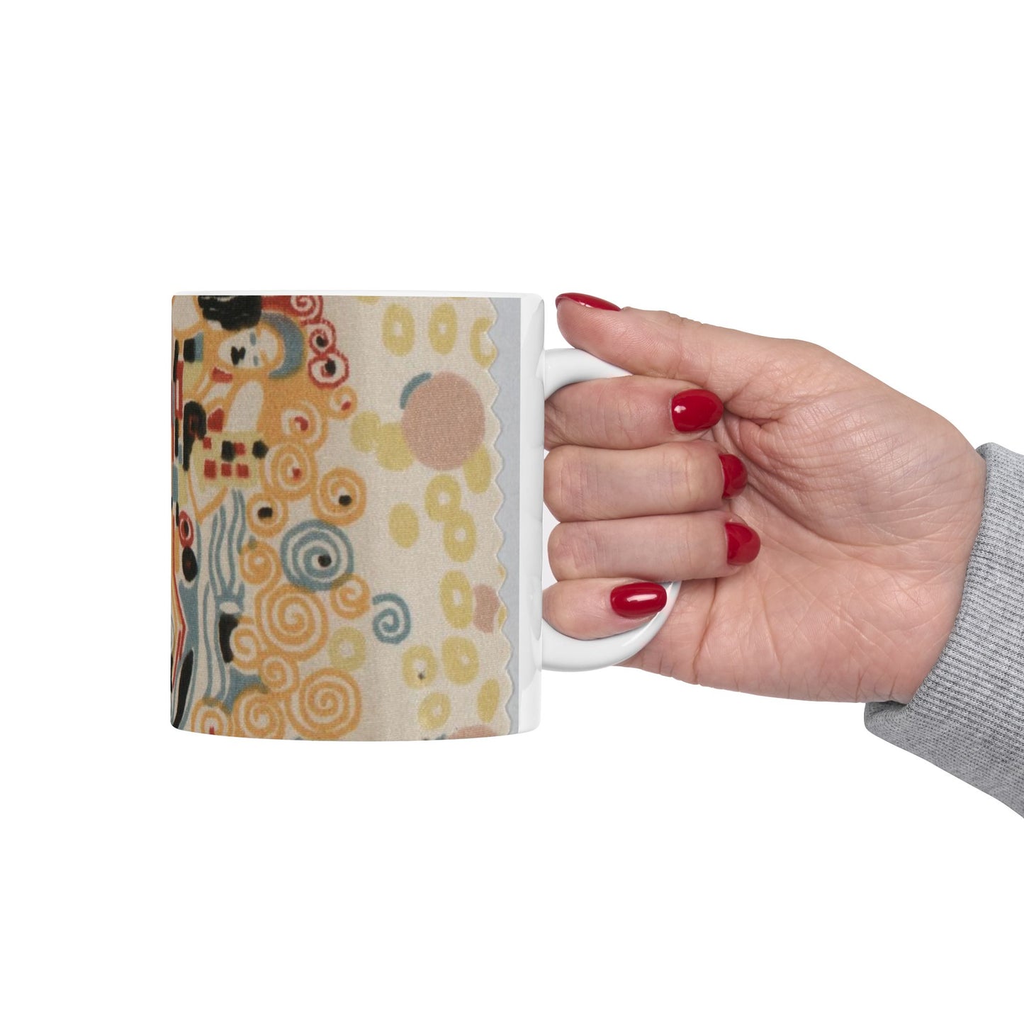 Textile sample - Public domain dedication image Beautiful Novelty Ceramic Coffee Mug 11oz