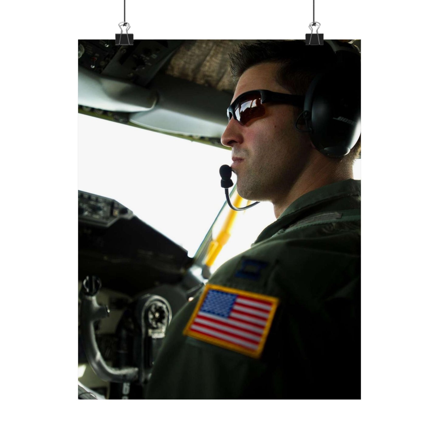 Capt. Michael Bermensolo, a pilot from the 151st Air High Quality Matte Wall Art Poster for Home, Office, Classroom
