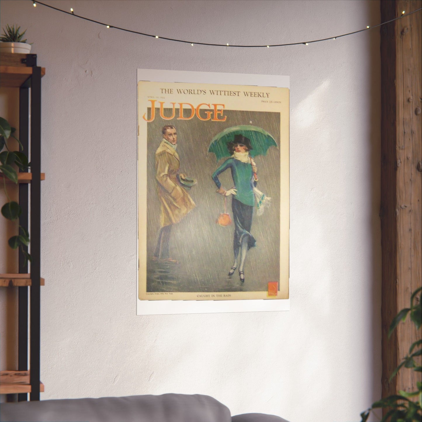 JudgeMagazine19Apr1924 - Art Deco public domain image High Quality Matte Wall Art Poster for Home, Office, Classroom