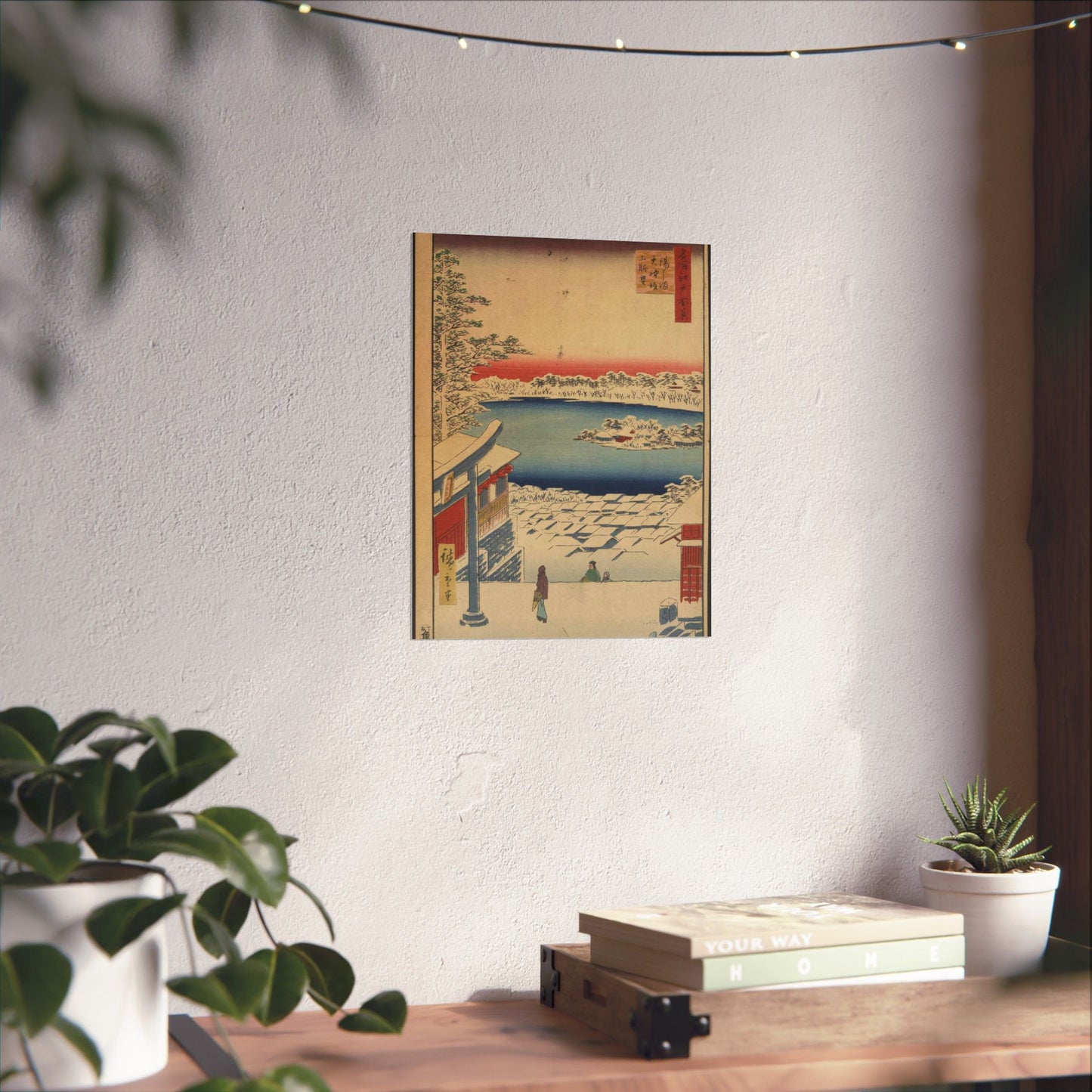 Gajō icchō, Ando Hiroshige - Public domain portrait drawing High Quality Matte Wall Art Poster for Home, Office, Classroom