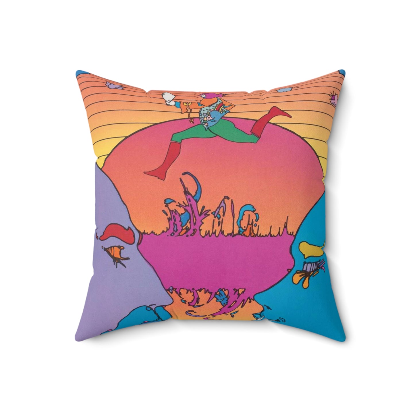 U.S.I.A. United States Information Agency Decorative Accent Square Pillow