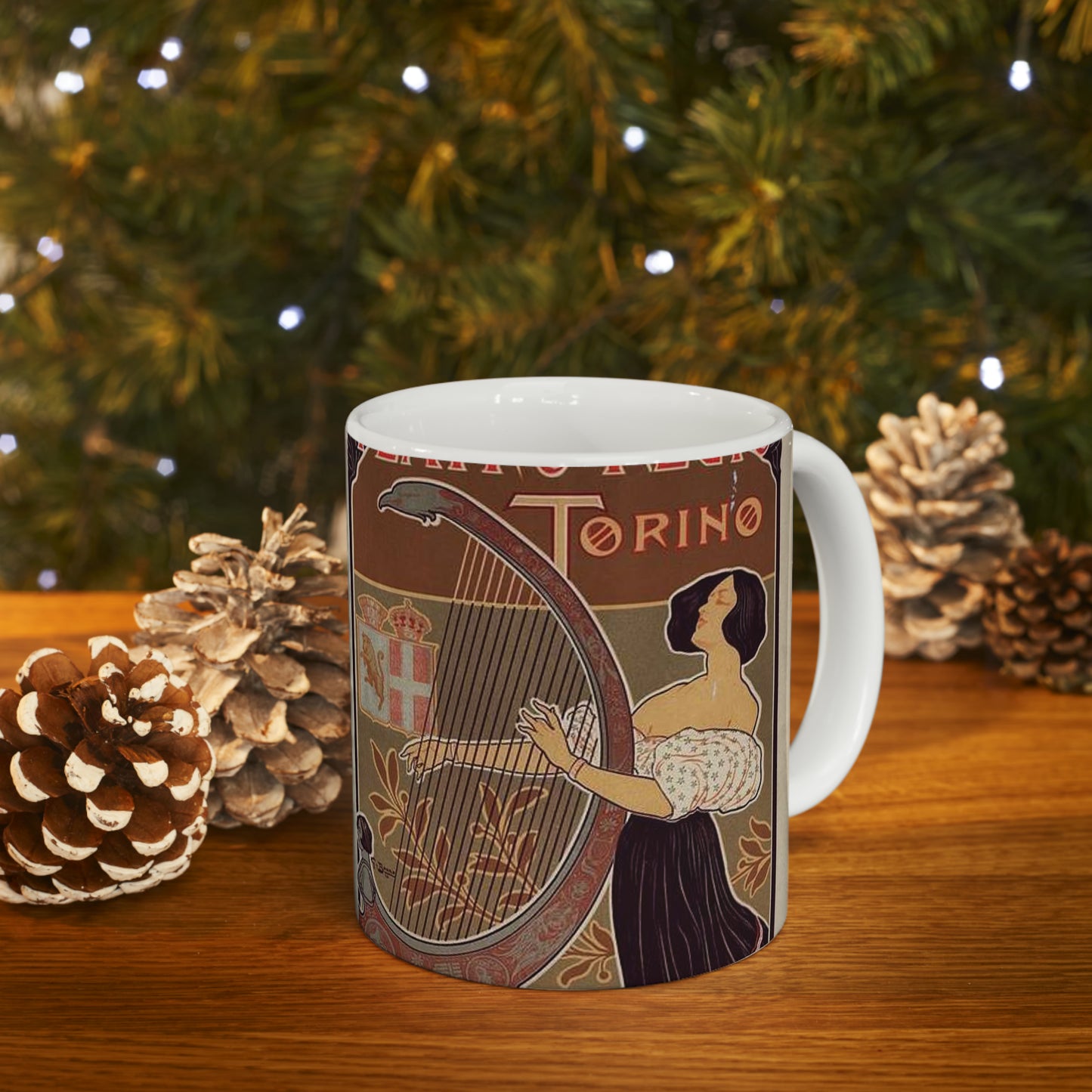Affiche italienne pour le "Théâtre royal de Turin" Beautiful Novelty Ceramic Coffee Mug 11oz