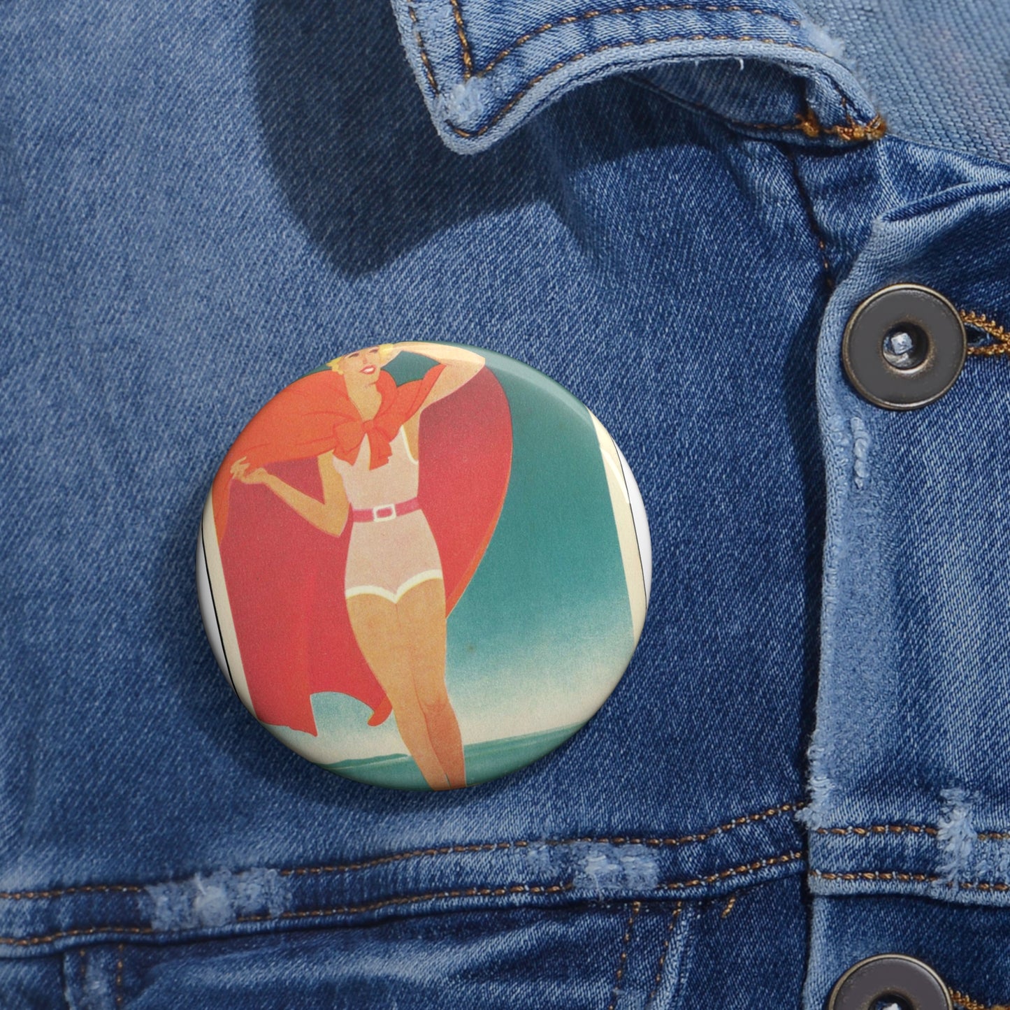 Jupp Wiertz - Zoppot, das Weltbad an der Ostsee Pin Buttons with Crisp Design