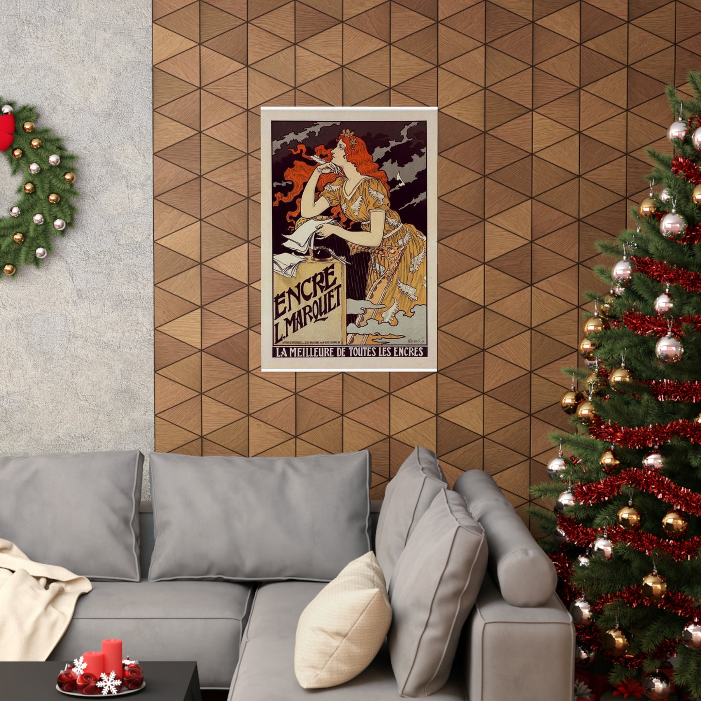 Affiche pour l' "Encre Marquet". High Quality Matte Wall Art Poster for Home, Office, Classroom