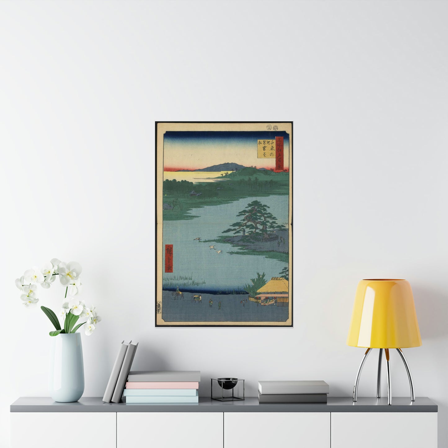 Gajō icchō, Andō Hiroshige - Public domain portrait drawing High Quality Matte Wall Art Poster for Home, Office, Classroom
