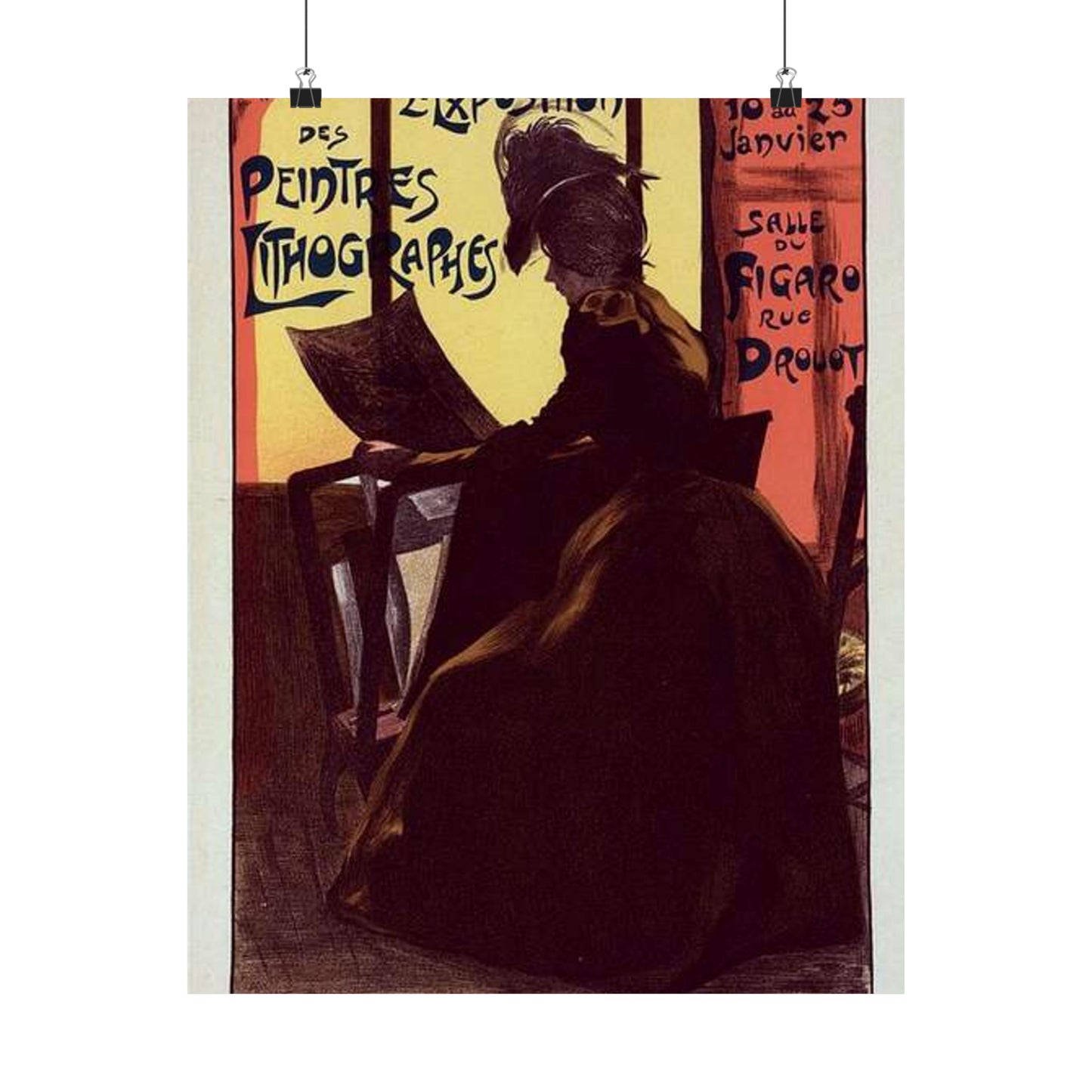 Affiche pour la "2e Exposition des Peintres-Lithographes". High Quality Matte Wall Art Poster for Home, Office, Classroom