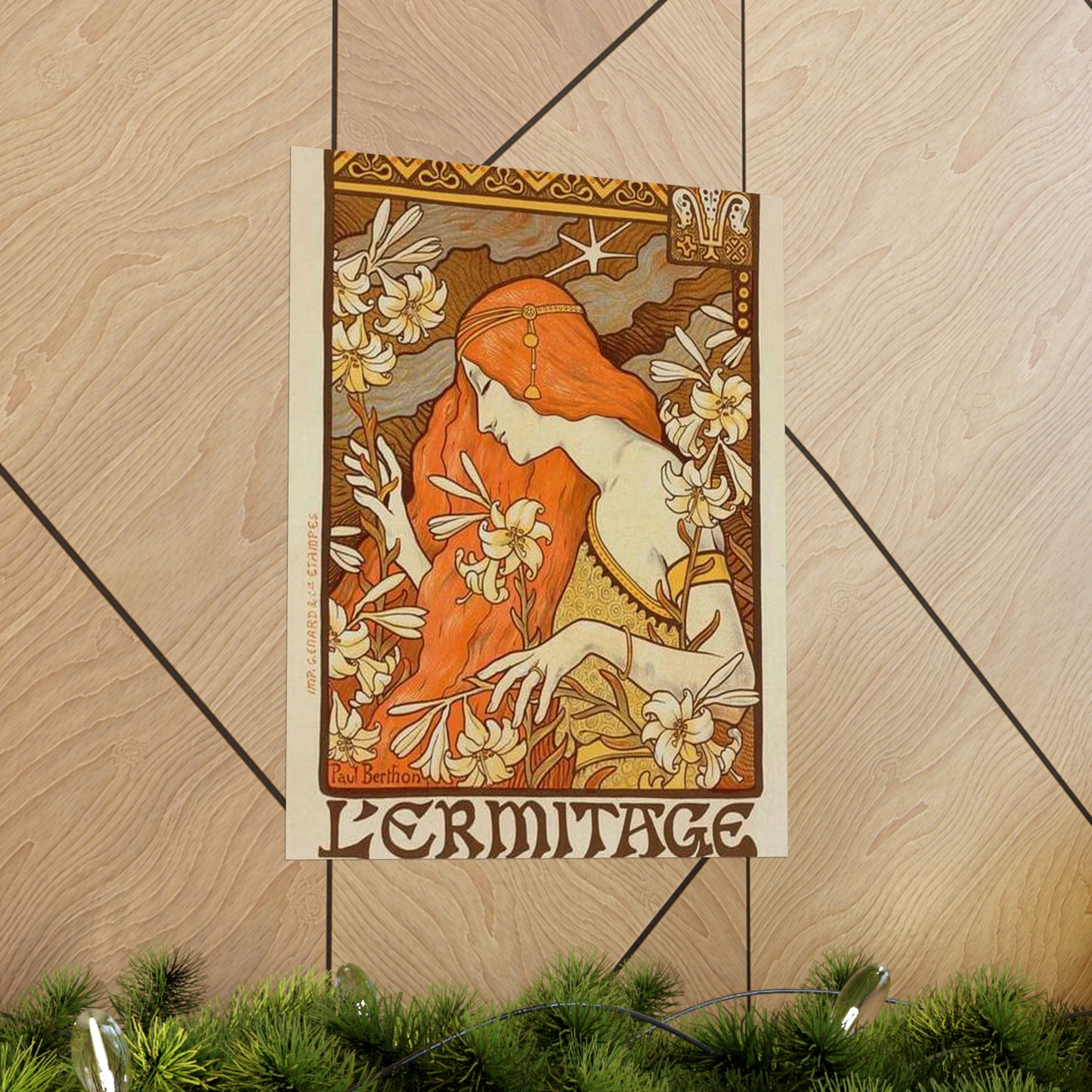 Paul Emile Berthon - Affiche pour la Revue "l'Érmitage. High Quality Matte Wall Art Poster for Home, Office, Classroom