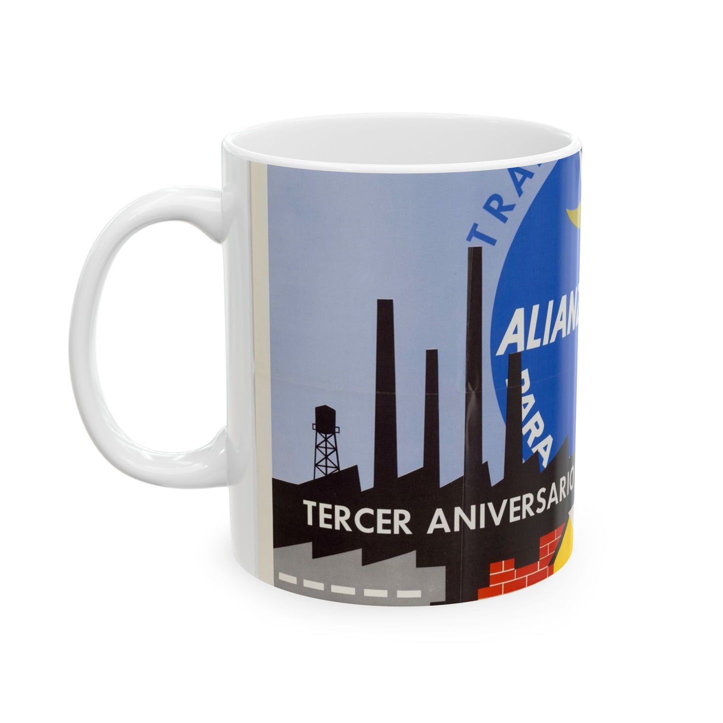 Alliance Posters, Cold War American Propaganda poster Beautiful Novelty Ceramic Coffee Mug 11oz