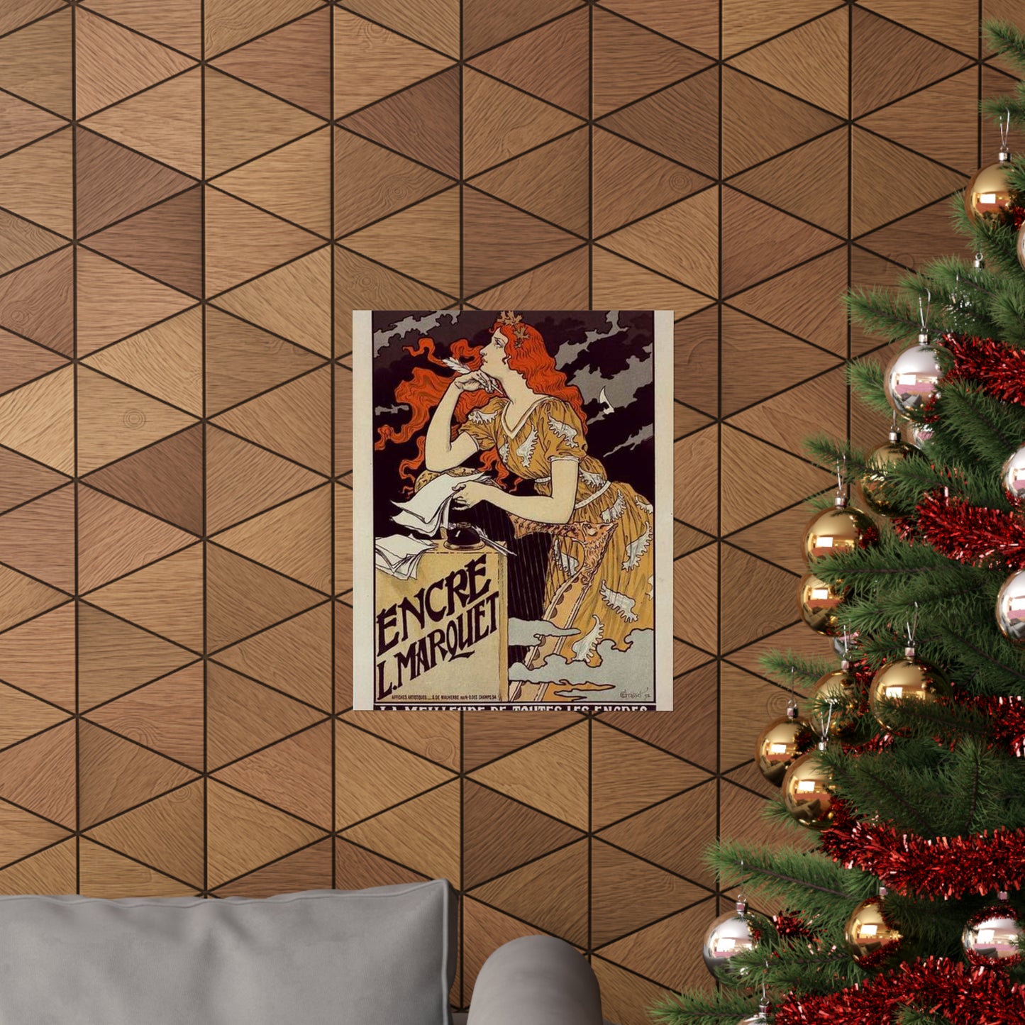 Affiche pour l' "Encre Marquet". High Quality Matte Wall Art Poster for Home, Office, Classroom