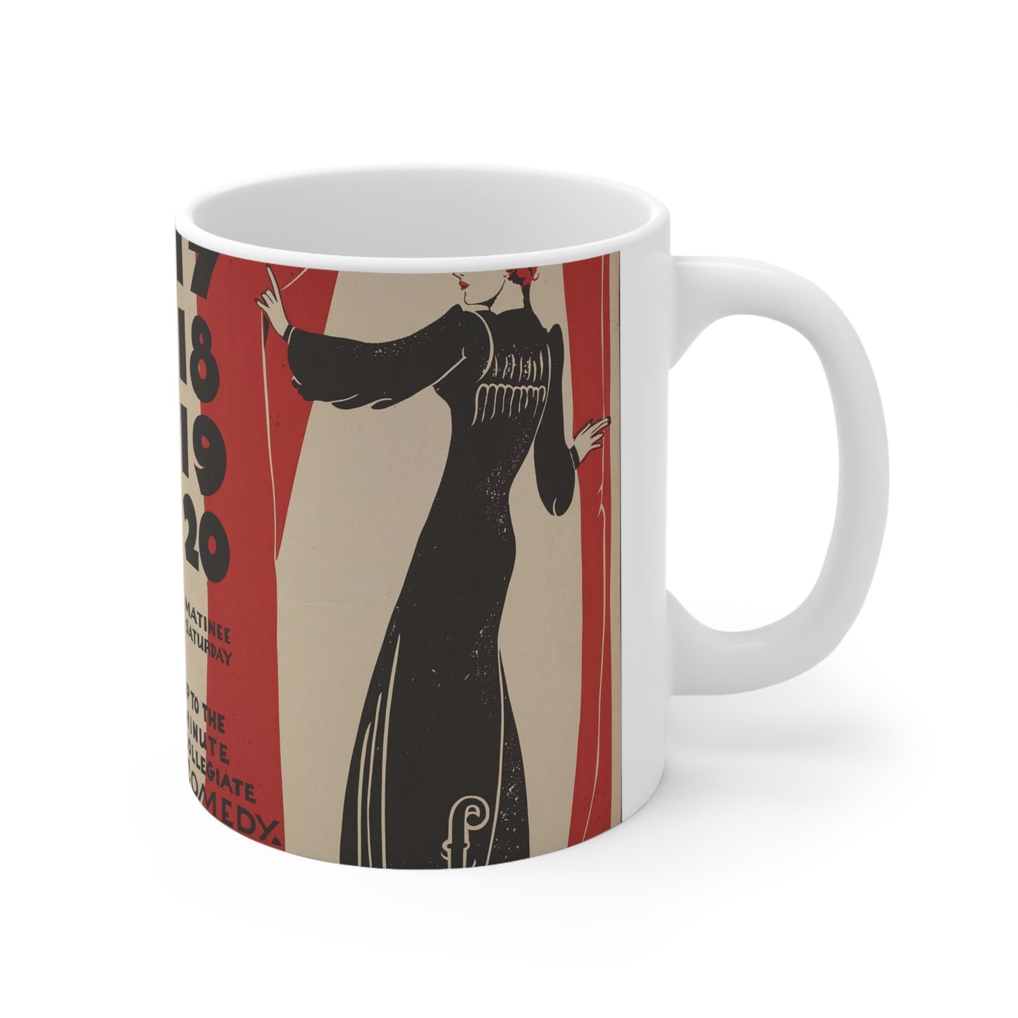 Lady of Letters - Public domain poster, Music division, Library of Congress Beautiful Novelty Ceramic Coffee Mug 11oz