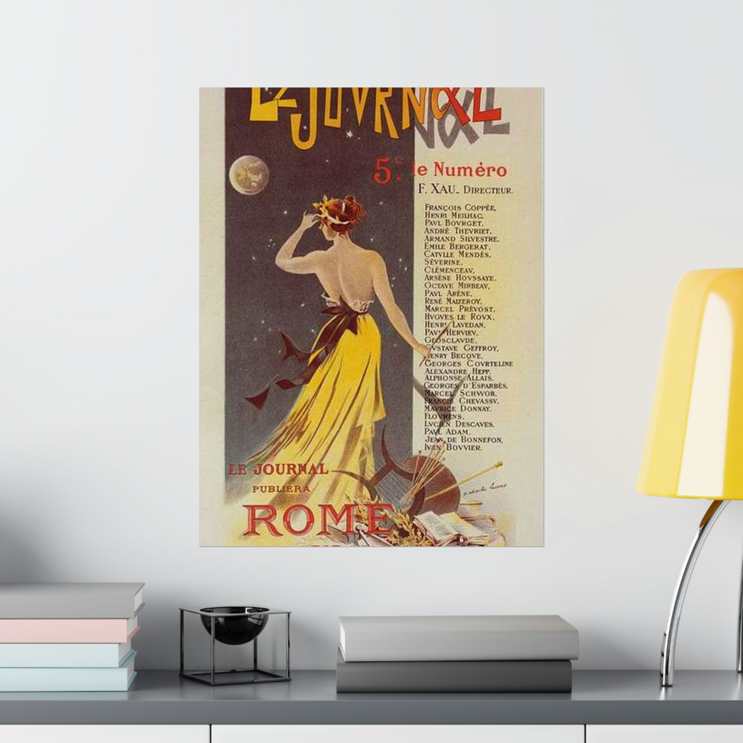 Affiche pour annoncer la publication de "Rome" dans Le Journal. High Quality Matte Wall Art Poster for Home, Office, Classroom