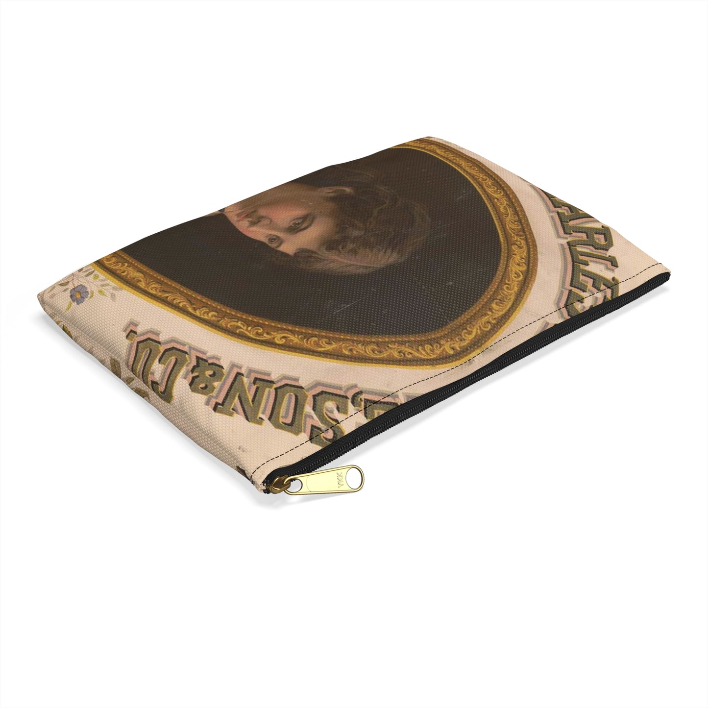 Charles McKeone, Son & Co., fine toilet soaps, Philadelphia Large Organizer Pouch with Black Zipper