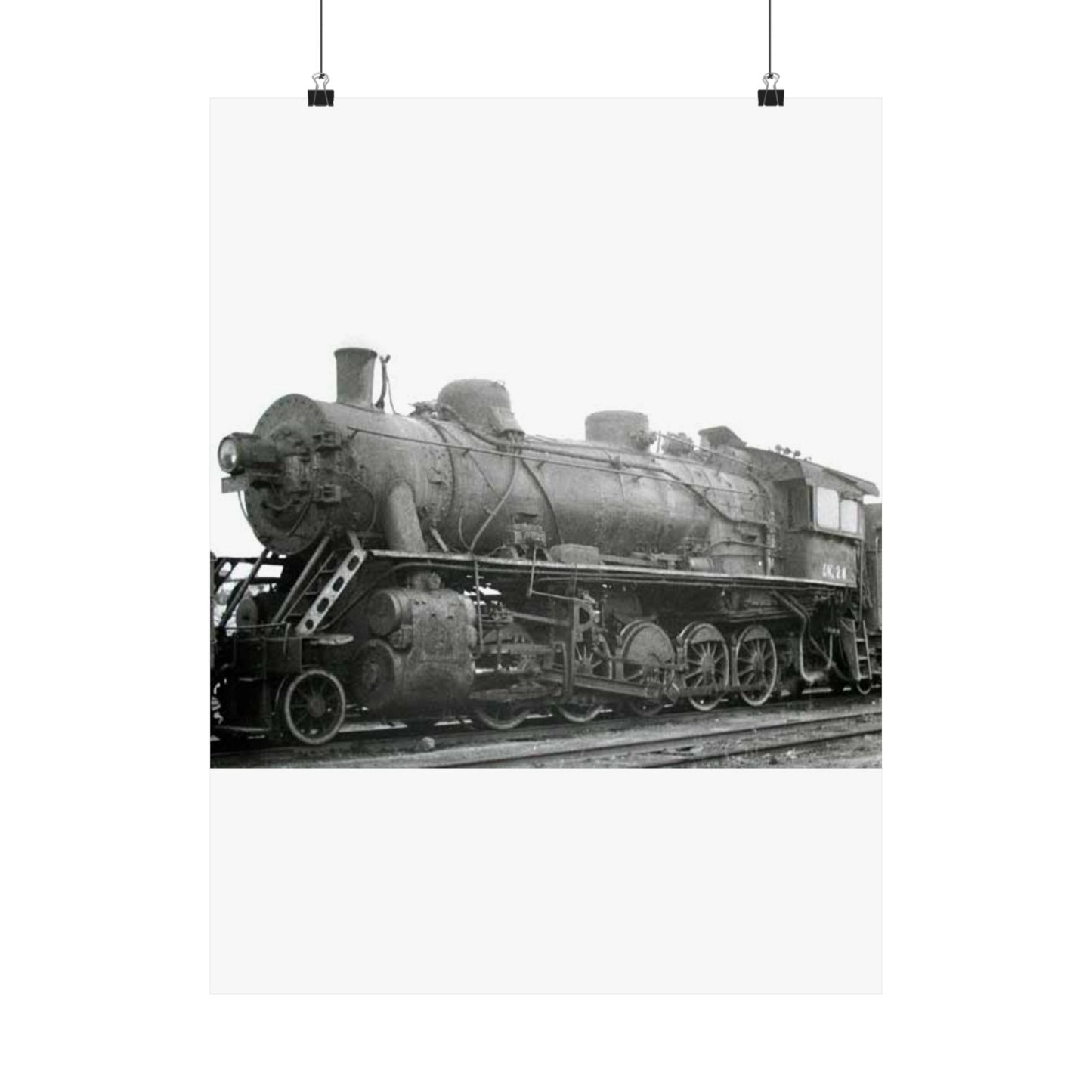 China Railways DK1 2x - Steam locomotive, Public domain image High Quality Matte Wall Art Poster for Home, Office, Classroom