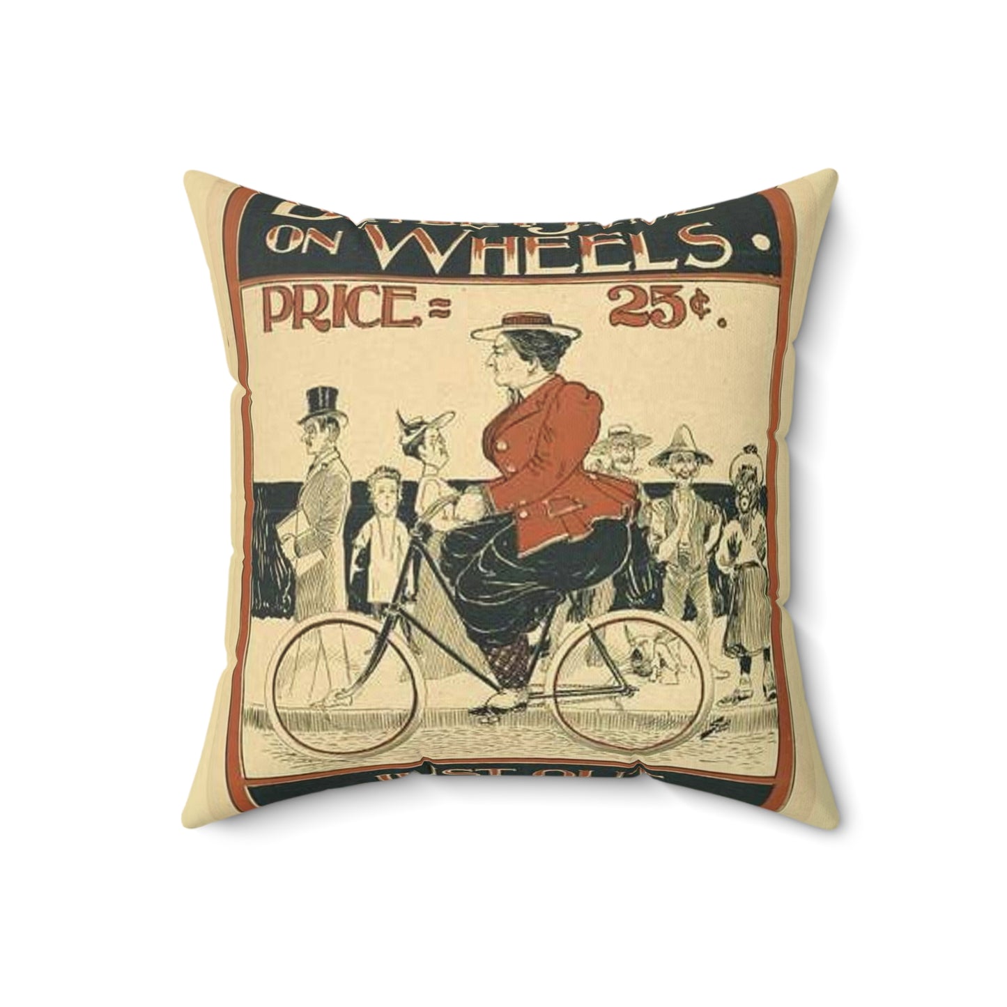 Picryl description: Public domain image of byciclyst, bike, bicycle wheel, sport event, free to use, no copyright restrictions. Decorative Accent Square Pillow