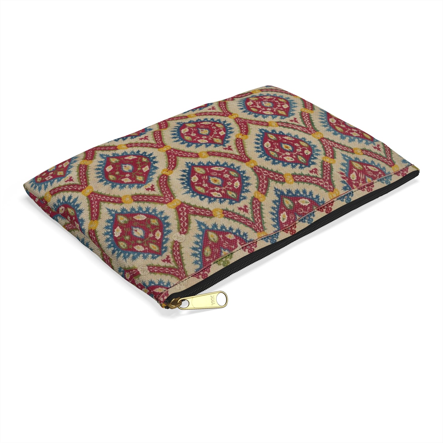 Turkish Cover, 15th century - Public domain dedication image Large Organizer Pouch with Black Zipper