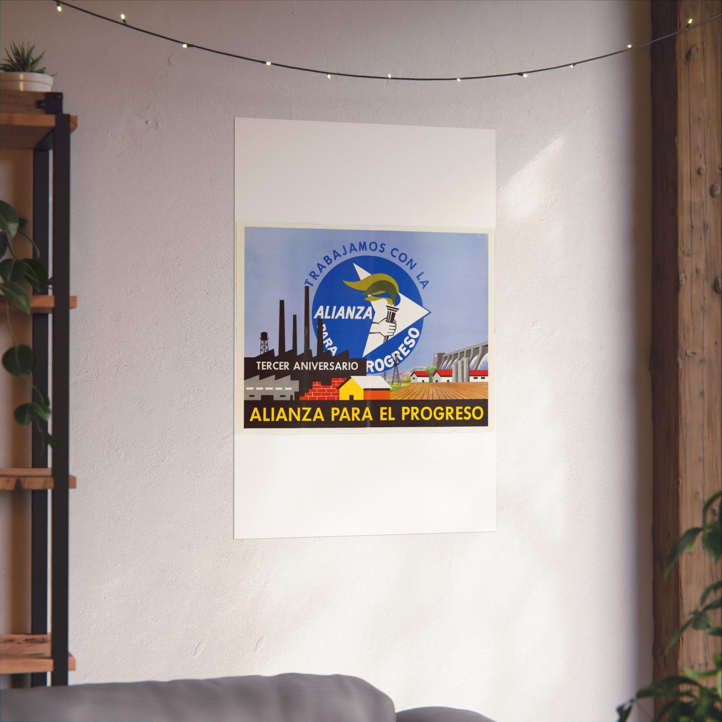 Alliance Posters, Cold War American Propaganda poster High Quality Matte Wall Art Poster for Home, Office, Classroom