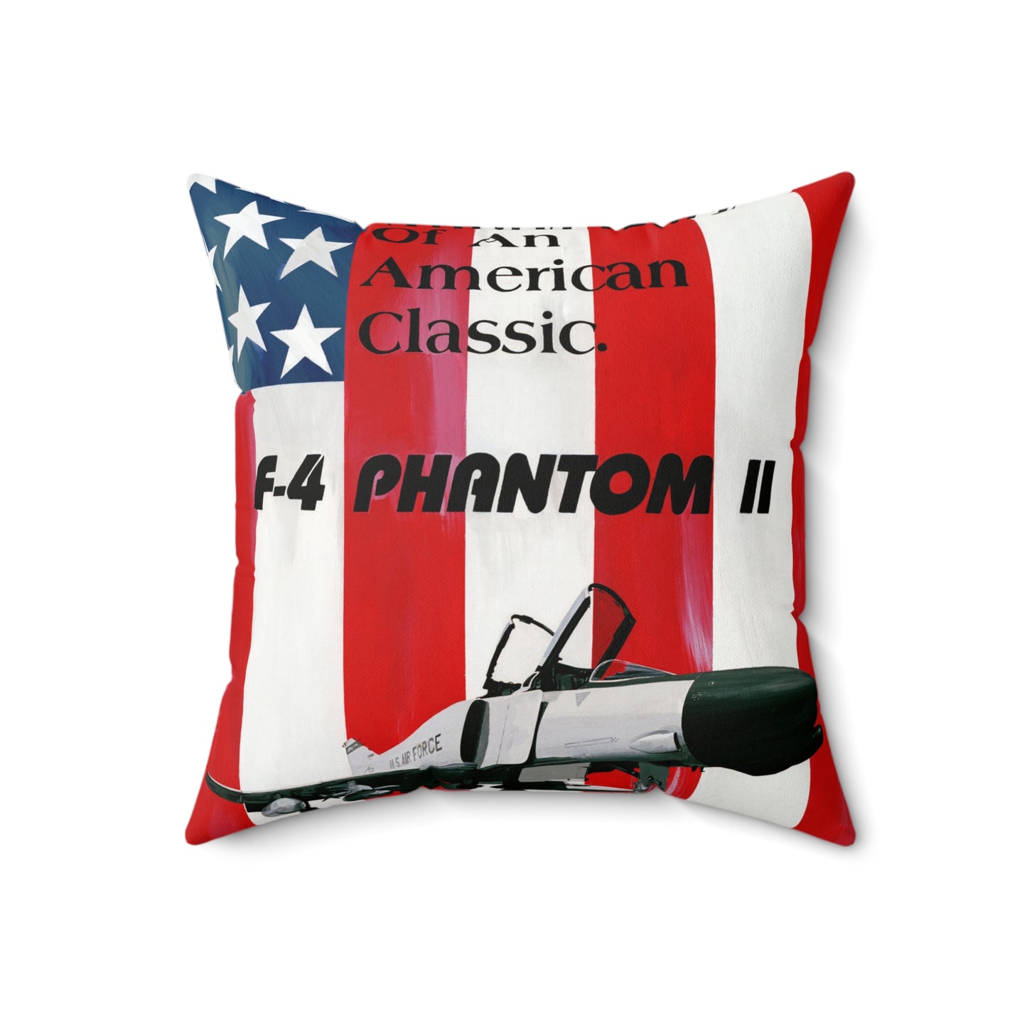 Artwork: "American Classic". Artist: David Zlotky, US Air Force Art Collection Decorative Accent Square Pillow