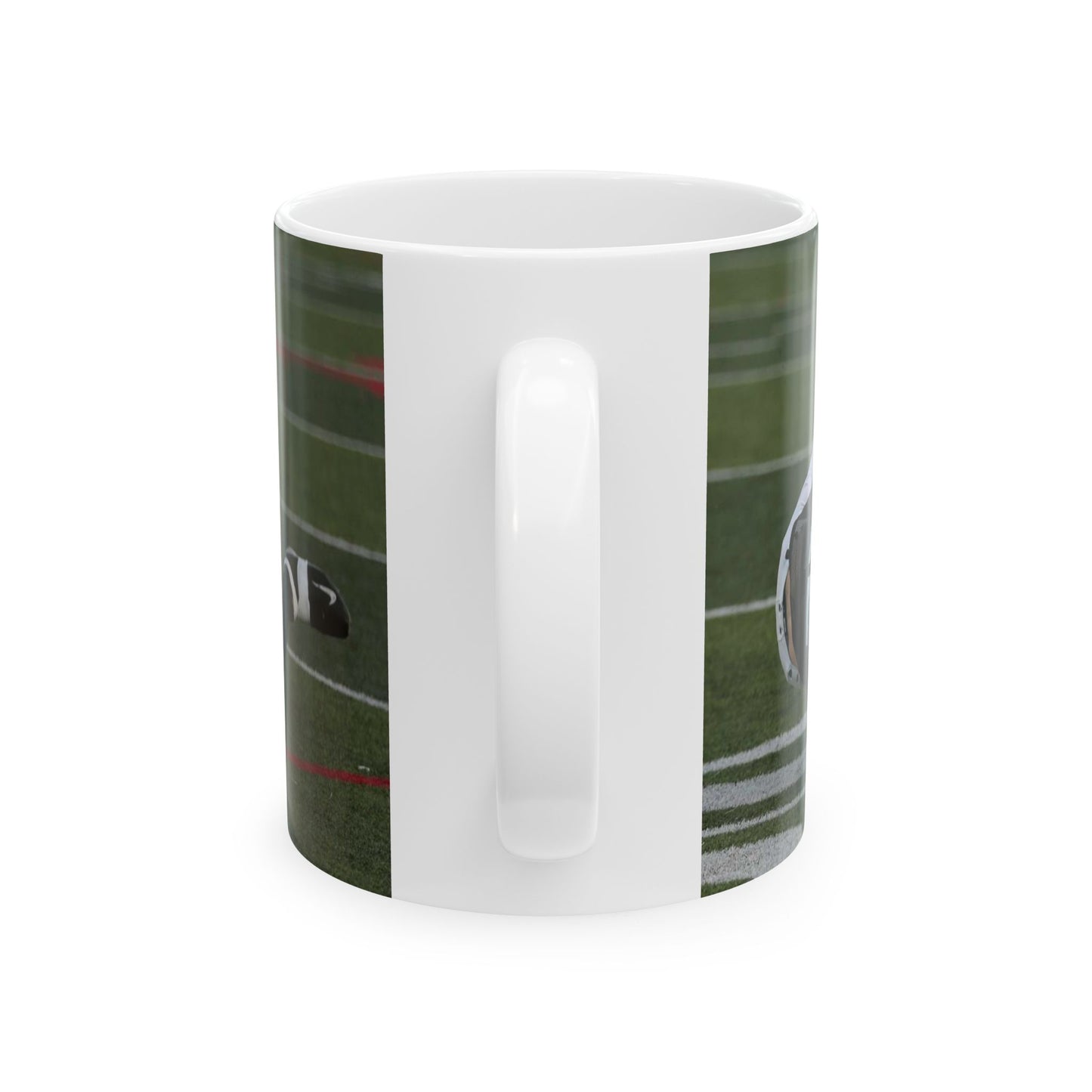 Fred Spencer, Falcons defensive lineman, trips up a Beautiful Novelty Ceramic Coffee Mug 11oz
