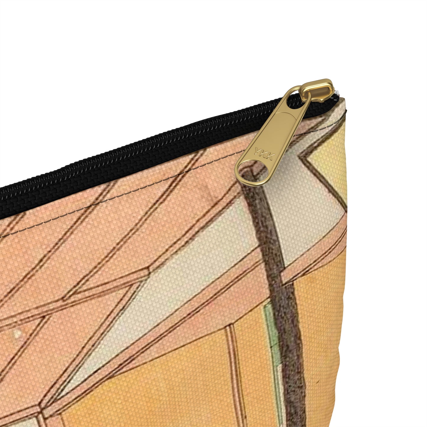 Hiroshige, Kawachirô on the Shitaya Hironokôji (Shitaya hirokôji tôeisanroku kawachirô jô shuen no zu) Large Organizer Pouch with Black Zipper