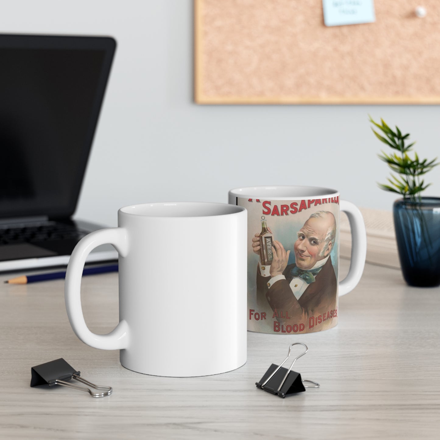 Ayer's sarsaparilla, for all blood diseases, cures others, will cure you Beautiful Novelty Ceramic Coffee Mug 11oz