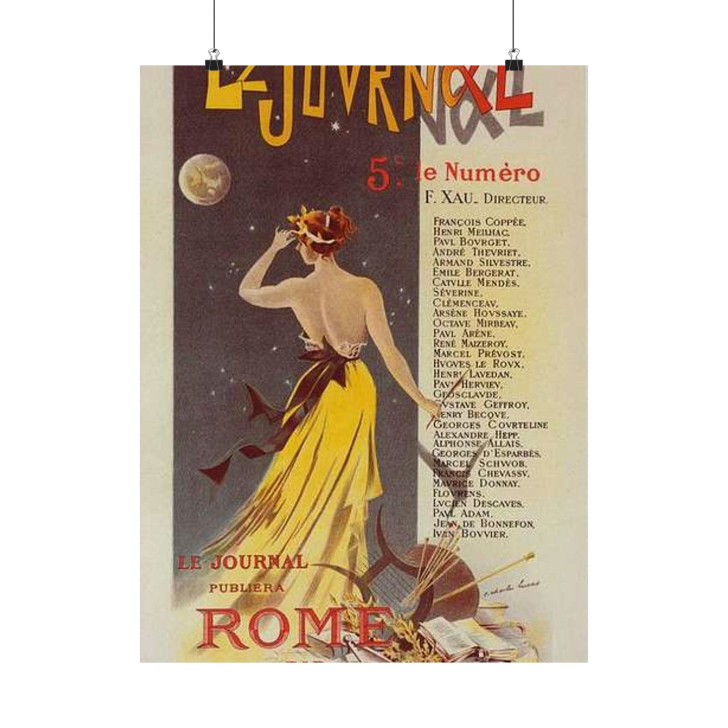 Affiche pour annoncer la publication de "Rome" dans Le Journal. High Quality Matte Wall Art Poster for Home, Office, Classroom