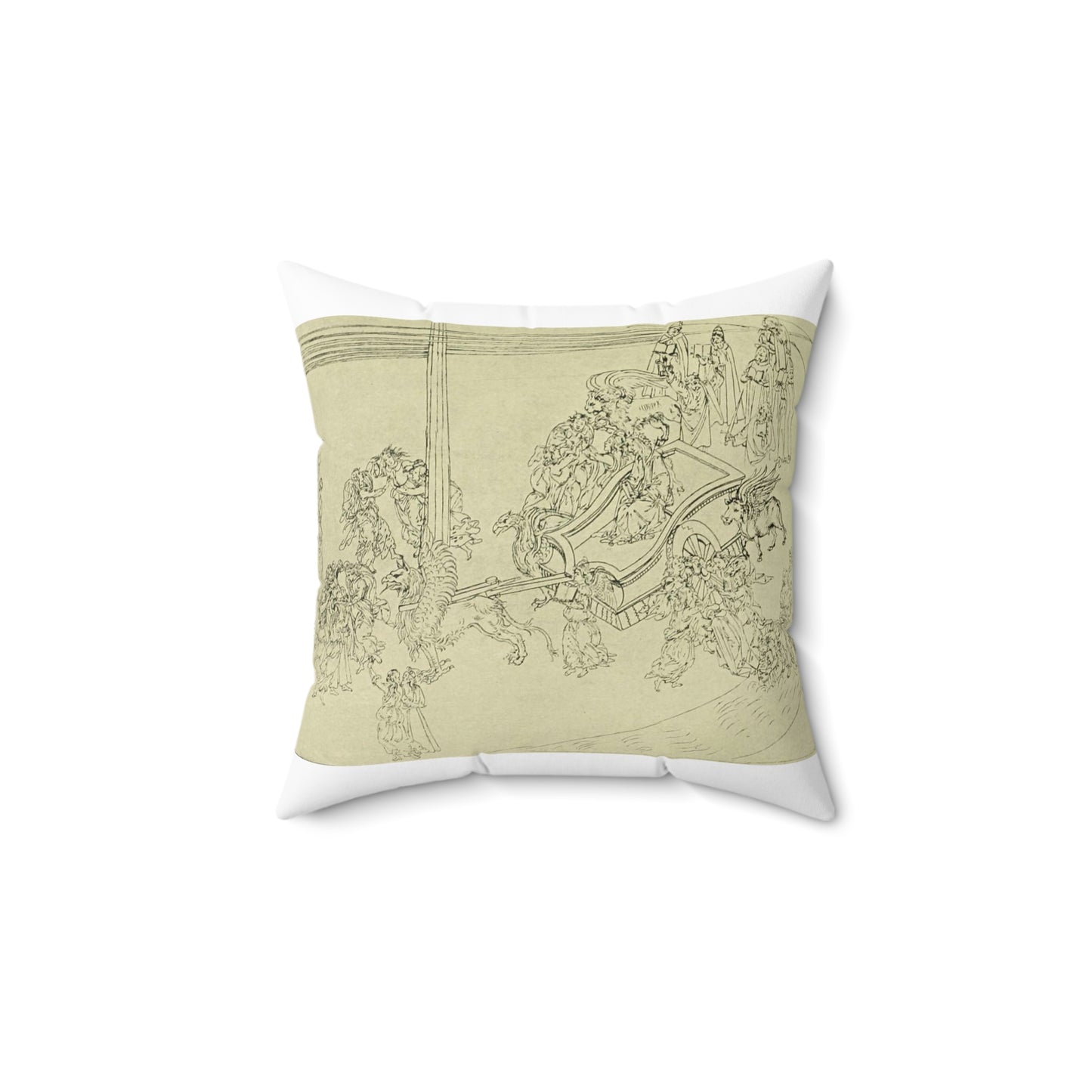 Aubrey Beardsley - The Savoy (1896) (14595714190) Decorative Accent Square Pillow