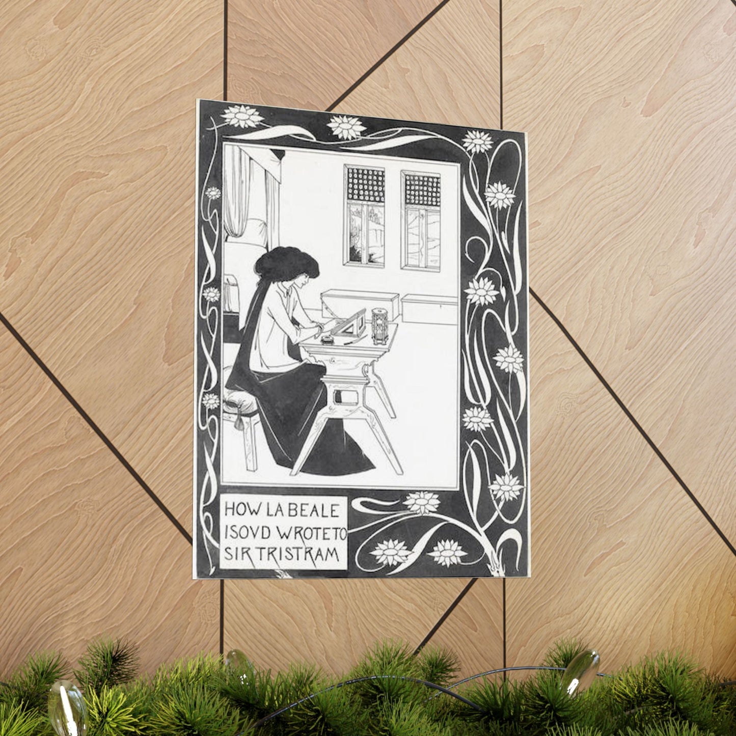 How la Beale Isoud wrote to Sir Tristram High Quality Matte Wall Art Poster for Home, Office, Classroom