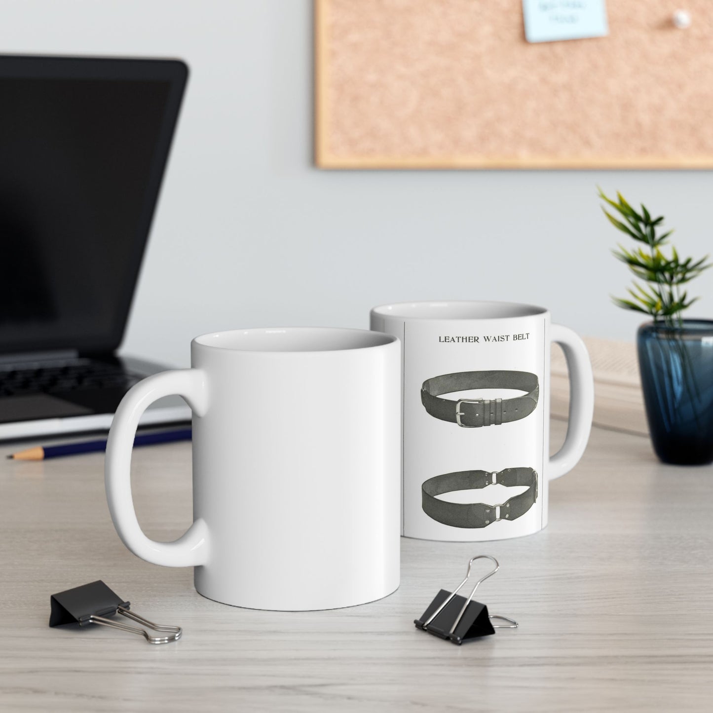Patent drawing - Leather Waist Belt - . Public domain image Beautiful Novelty Ceramic Coffee Mug 11oz