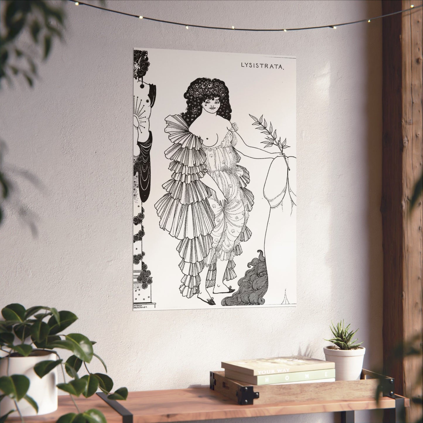 Lysistrata - Public domain botanical illustration High Quality Matte Wall Art Poster for Home, Office, Classroom