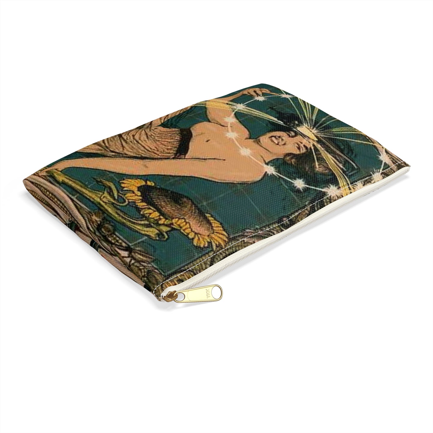 Affiche italienne pour l' "Incandescence par le Gaz, Système Auer" Large Organizer Pouch with Black Zipper