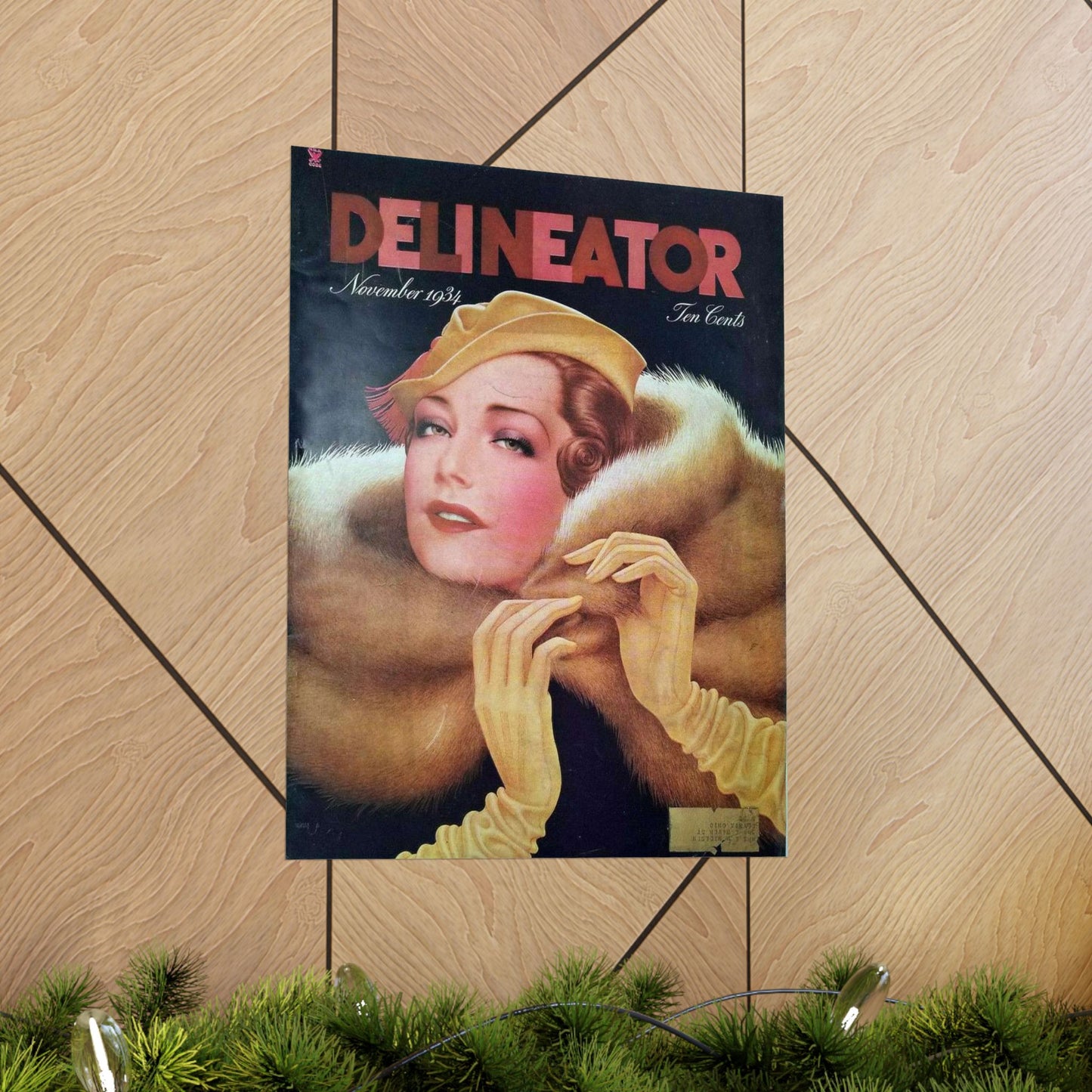 Delineator 1934-11 - Art Deco public domain image High Quality Matte Wall Art Poster for Home, Office, Classroom
