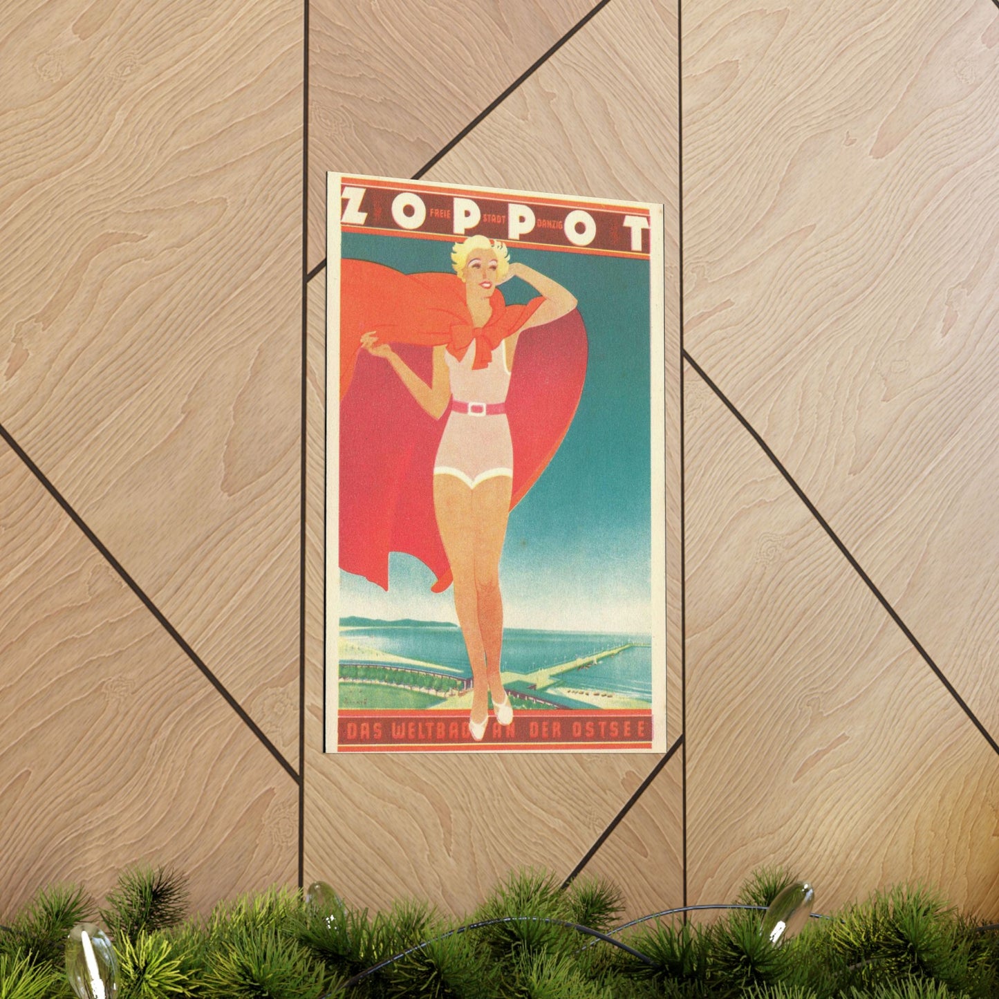 Jupp Wiertz - Zoppot, das Weltbad an der Ostsee High Quality Matte Wall Art Poster for Home, Office, Classroom