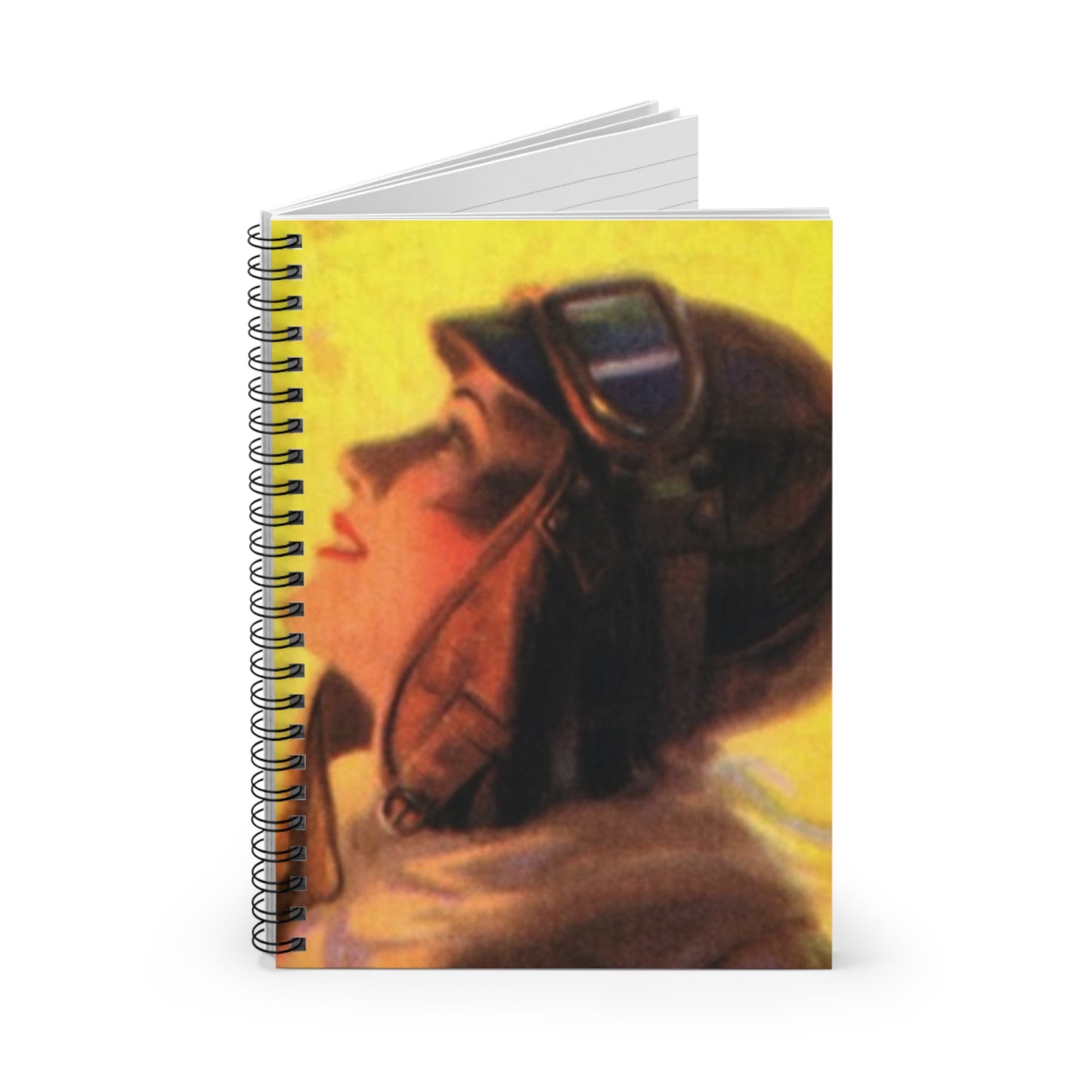 Going Up by Edward Mason Eggleston (cropped) Spiral Bound Ruled Notebook with Printed Cover