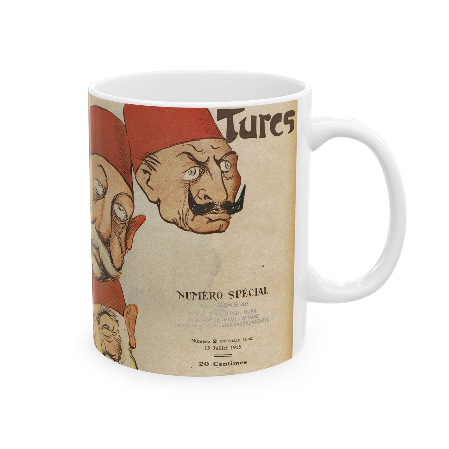 Georges Goursat - La Baïonnette numéro 2 couverture Beautiful Novelty Ceramic Coffee Mug 11oz