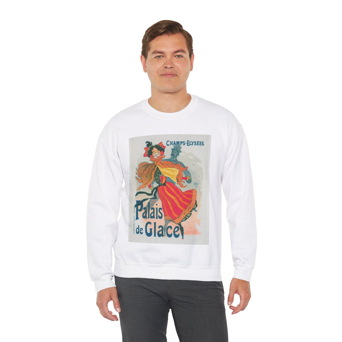 Nouvelle affiche pour le "Palais de Glace". White Heavy Blend Adult Crew Neck SweatShirt