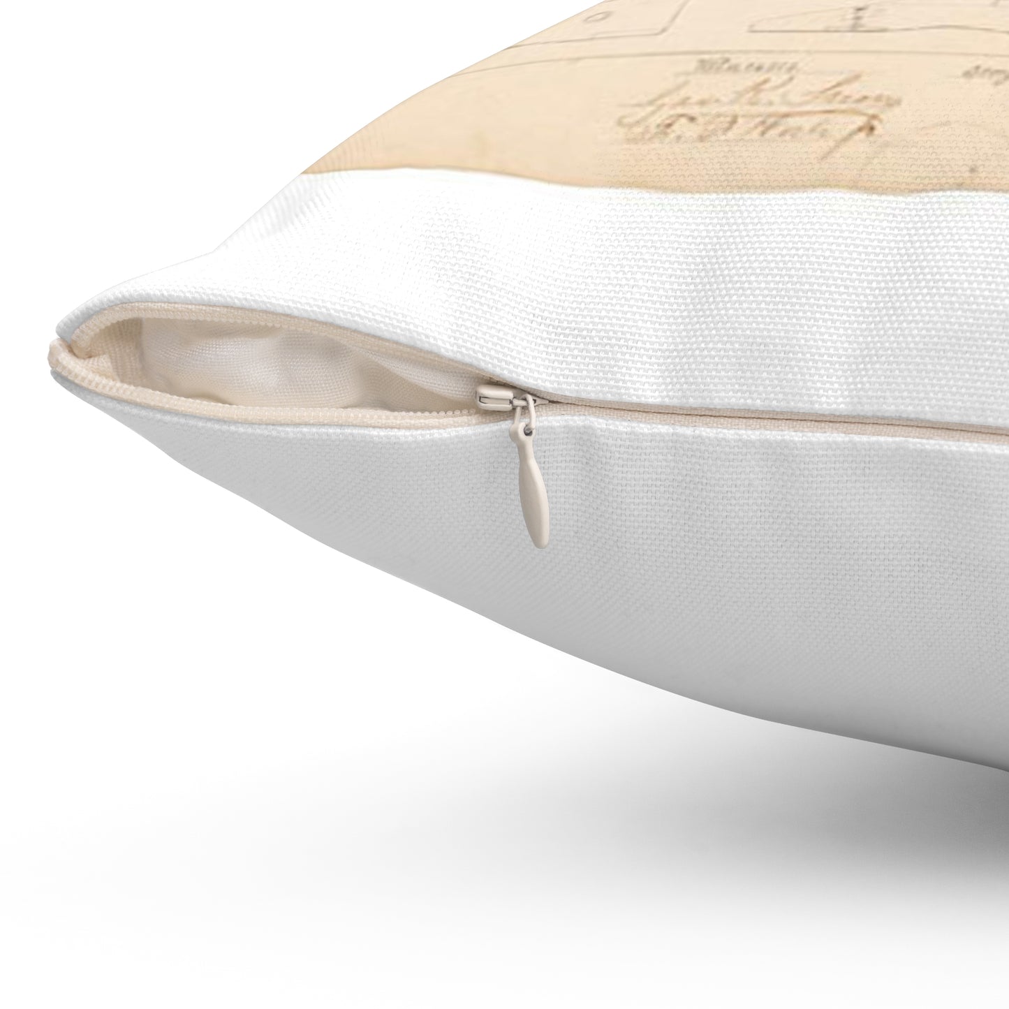Patent drawing - Drawing of Artificial Leg Public domain image Decorative Accent Square Pillow