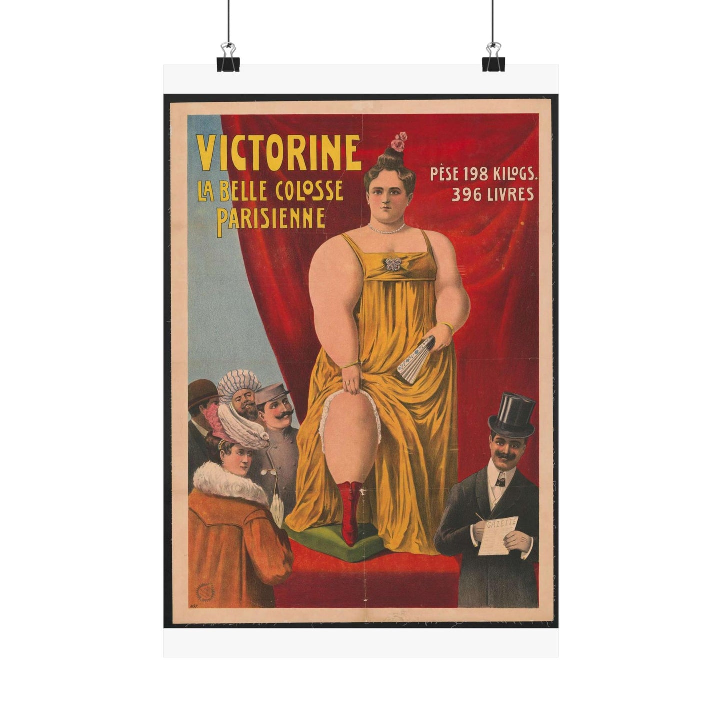 Victorine - La bele colosse Parisienne High Quality Matte Wall Art Poster for Home, Office, Classroom