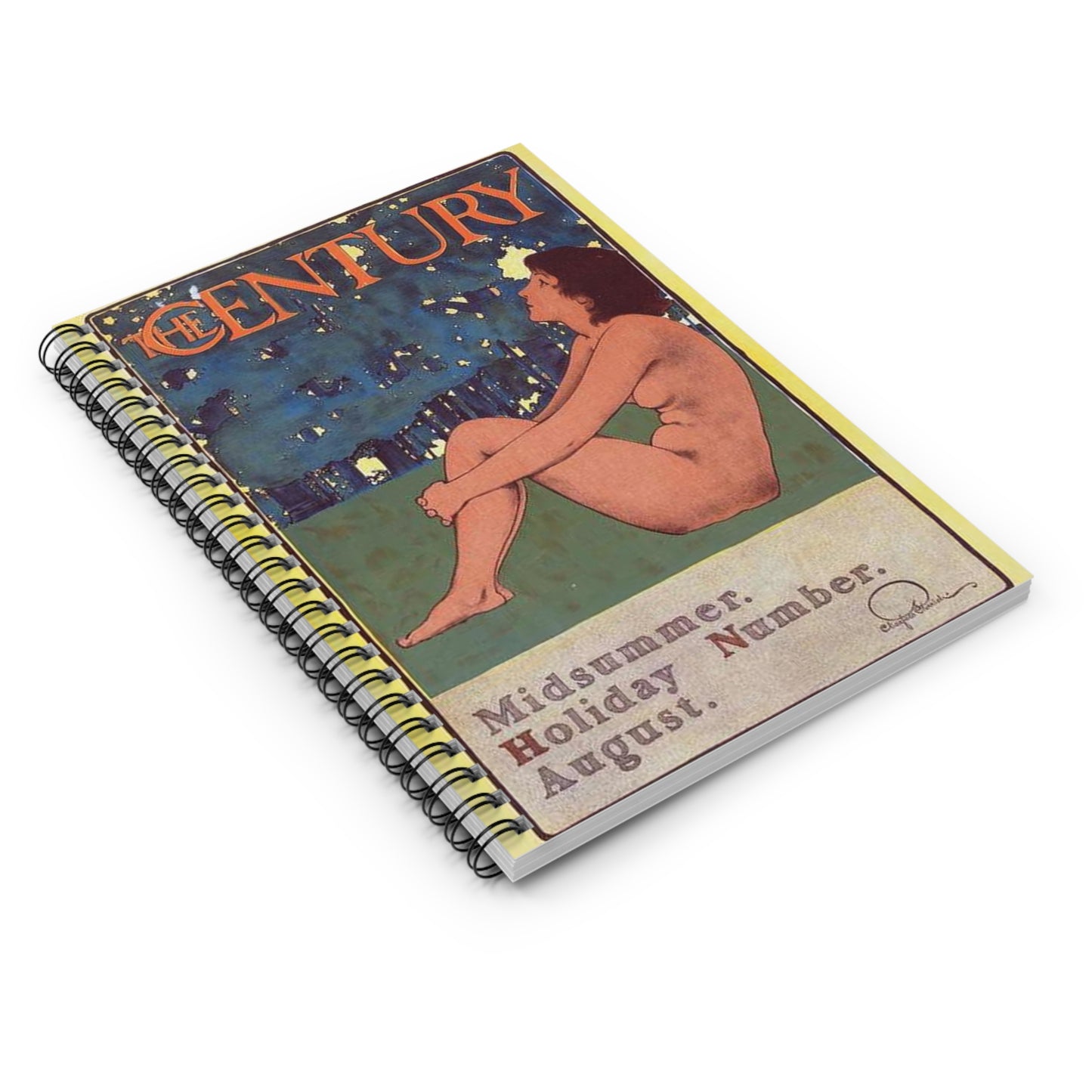 Affiche américaine pour la Revue "The Century Magazine", de New-York Spiral Bound Ruled Notebook with Printed Cover